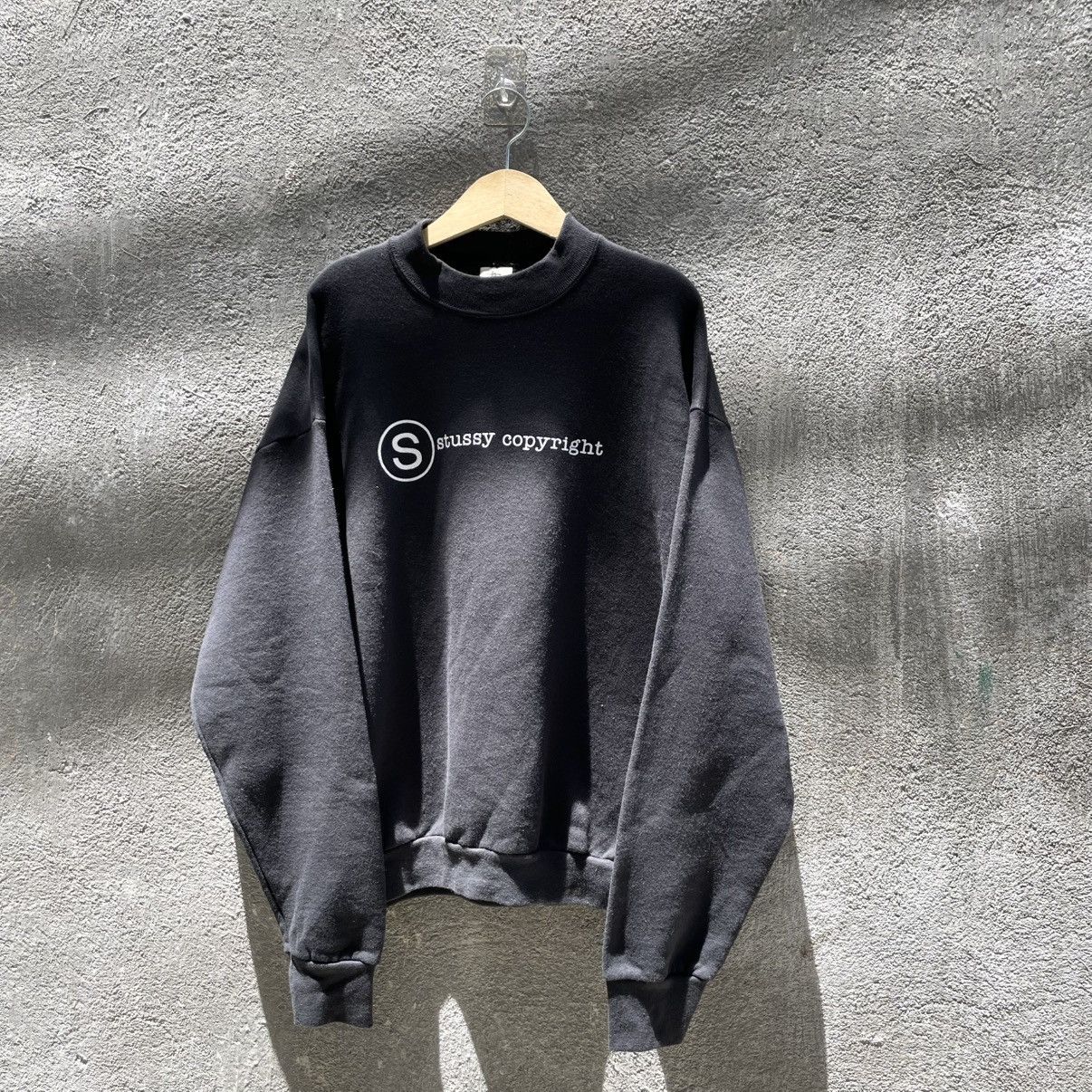 Stussy Stussy contrast rib sweater black/white | Grailed