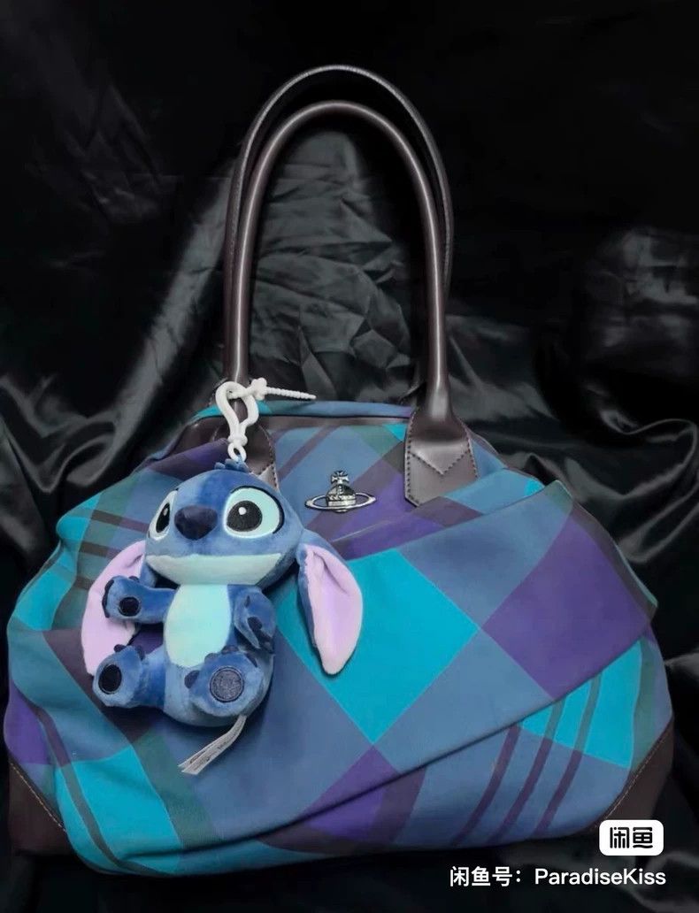 Vivienne Westwood Vivienne Westwood size os Blue checkered Yasmin bowling bag Size ONE SIZE - 6 Thumbnail