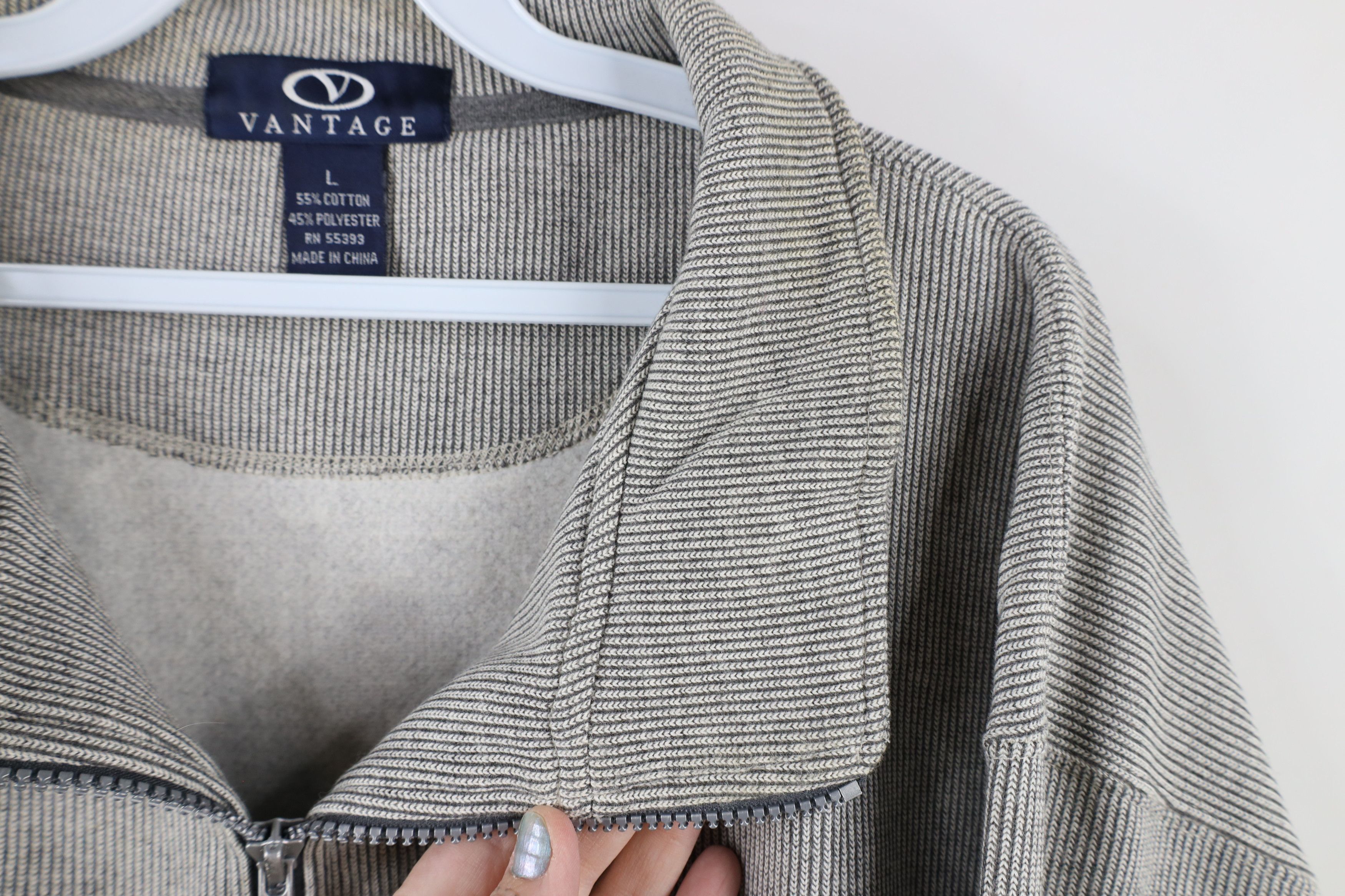 Vintage Vintage 90s Streetwear Striped Half Zip Pullover Sweatshirt Size US L / EU 52-54 / 3 - 4 Thumbnail
