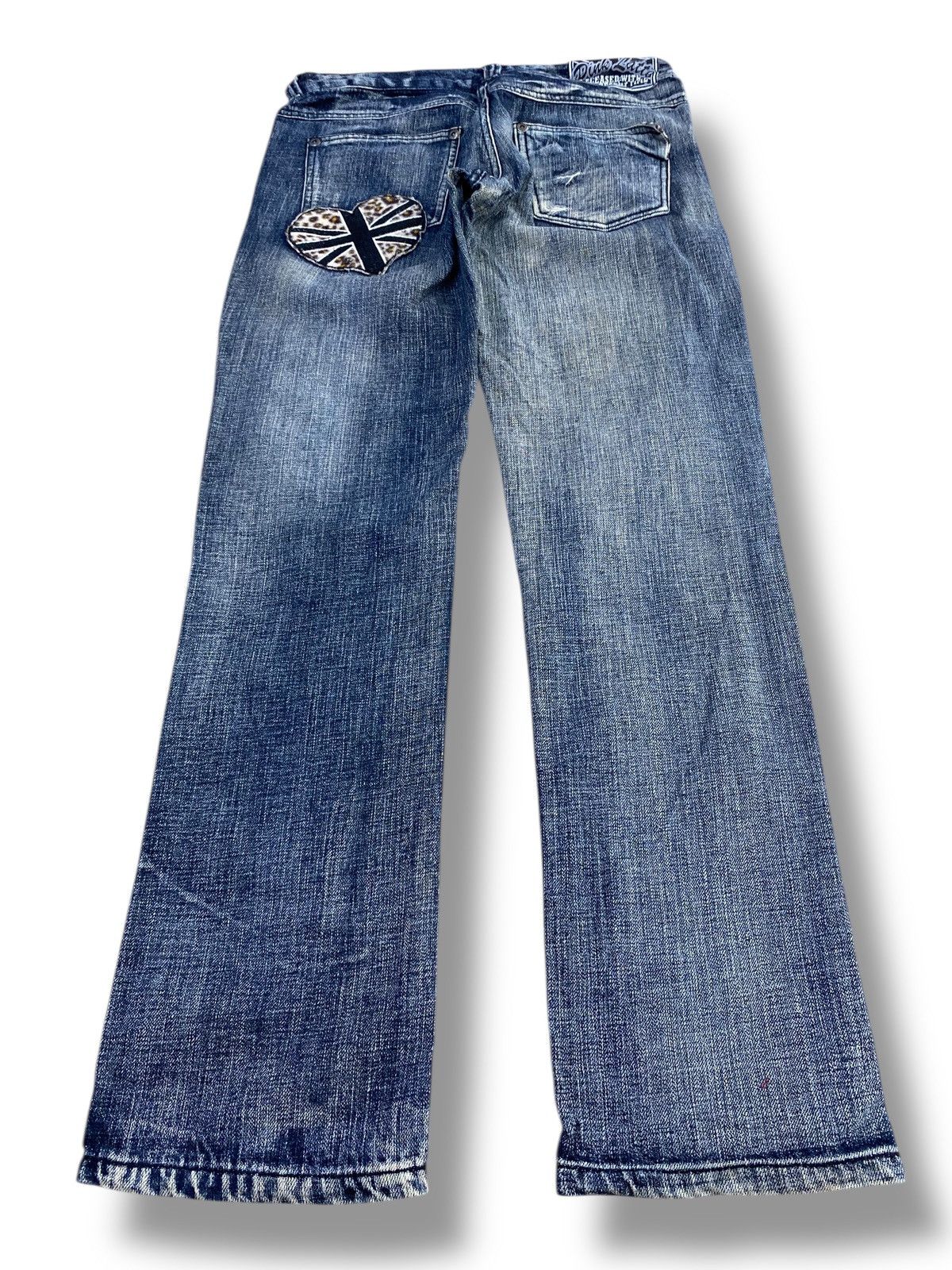 Japanese Brand Japanese Brand Dark Blue Acid Wash Style Distressed Jeans Size US 28 / EU 44 - 3 Thumbnail