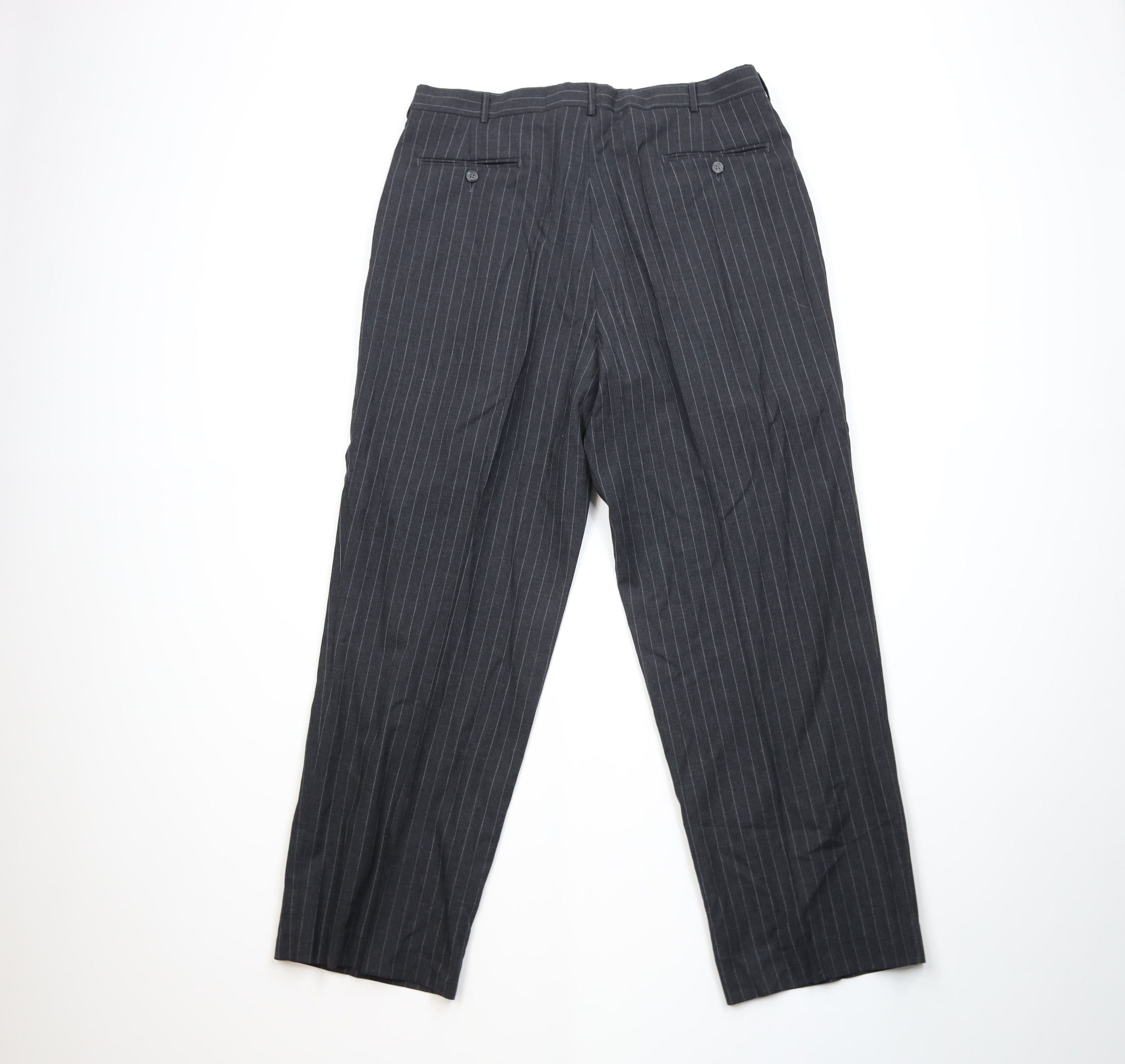 Lands' End Vintage 90s Lands End Wide Leg Chino Pants Gray USA Size US 36 / EU 52 - 9 Thumbnail