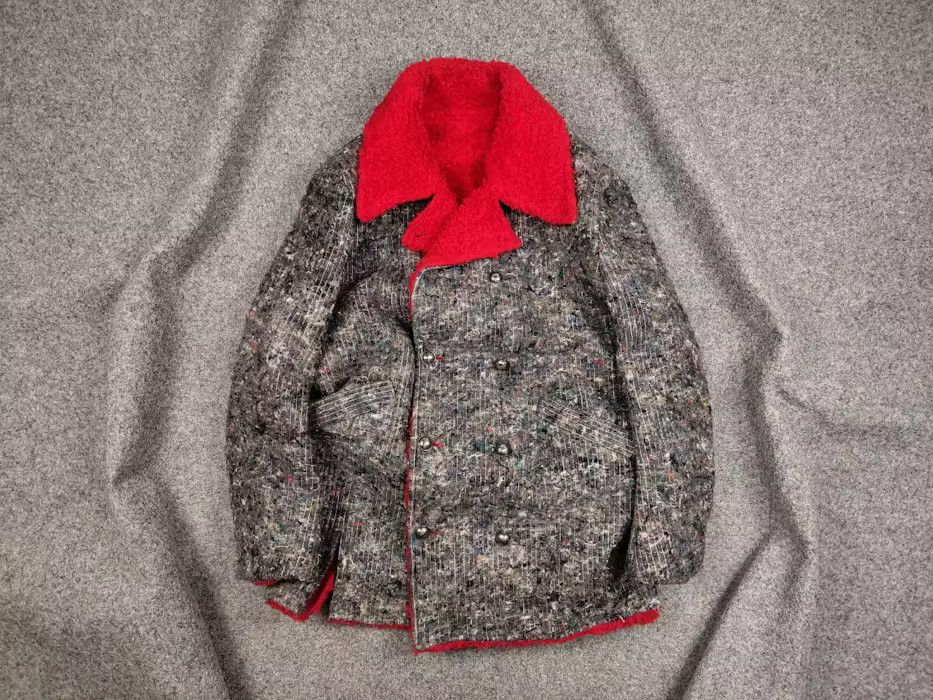 Japanese Brand Ultra rare Vintage 80s Jean Fixo Packing Felt Peacoat Jacket Size US L / EU 52-54 / 3 - 1 Thumbnail