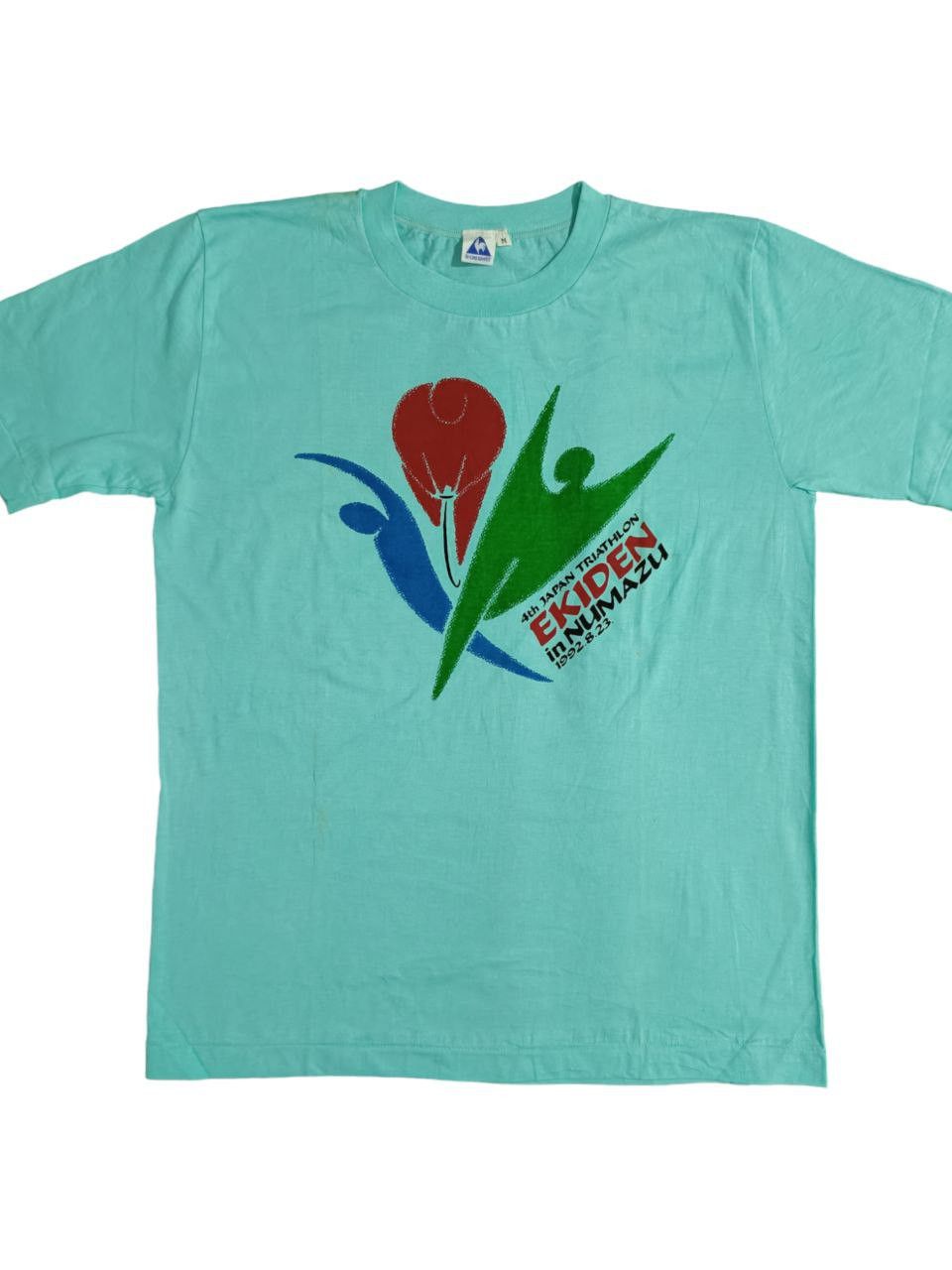 Japanese Brand × Le Coq Sportif Le Coq Sport 1992 Japan Triathlon Ekiden Rare Retro T Shirt Size US M / EU 48-50 / 2 - 1 Thumbnail