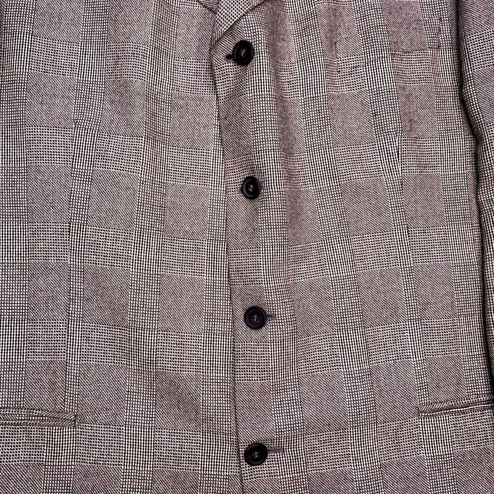 Vintage VINTAGE J. Peterman Blazer 48 Long Gray Silk Blend Men Sport Coat Four-Button Notch Lapel Size 48R - 6 Thumbnail