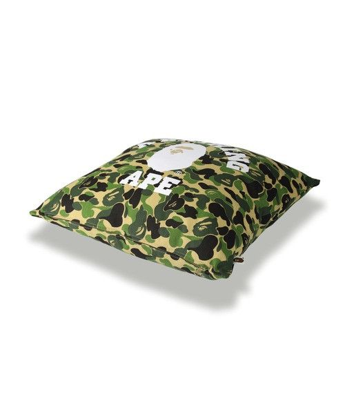 Bape A BATHING APE ABC CAMO COLLEGE SQUARE CUSHION Green
