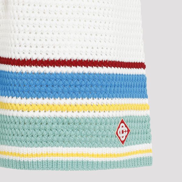 Casablanca o1mle0326 Crochet Effect Tennis Shorts in Multicolor Size US 38 / EU 54 - 4 Thumbnail