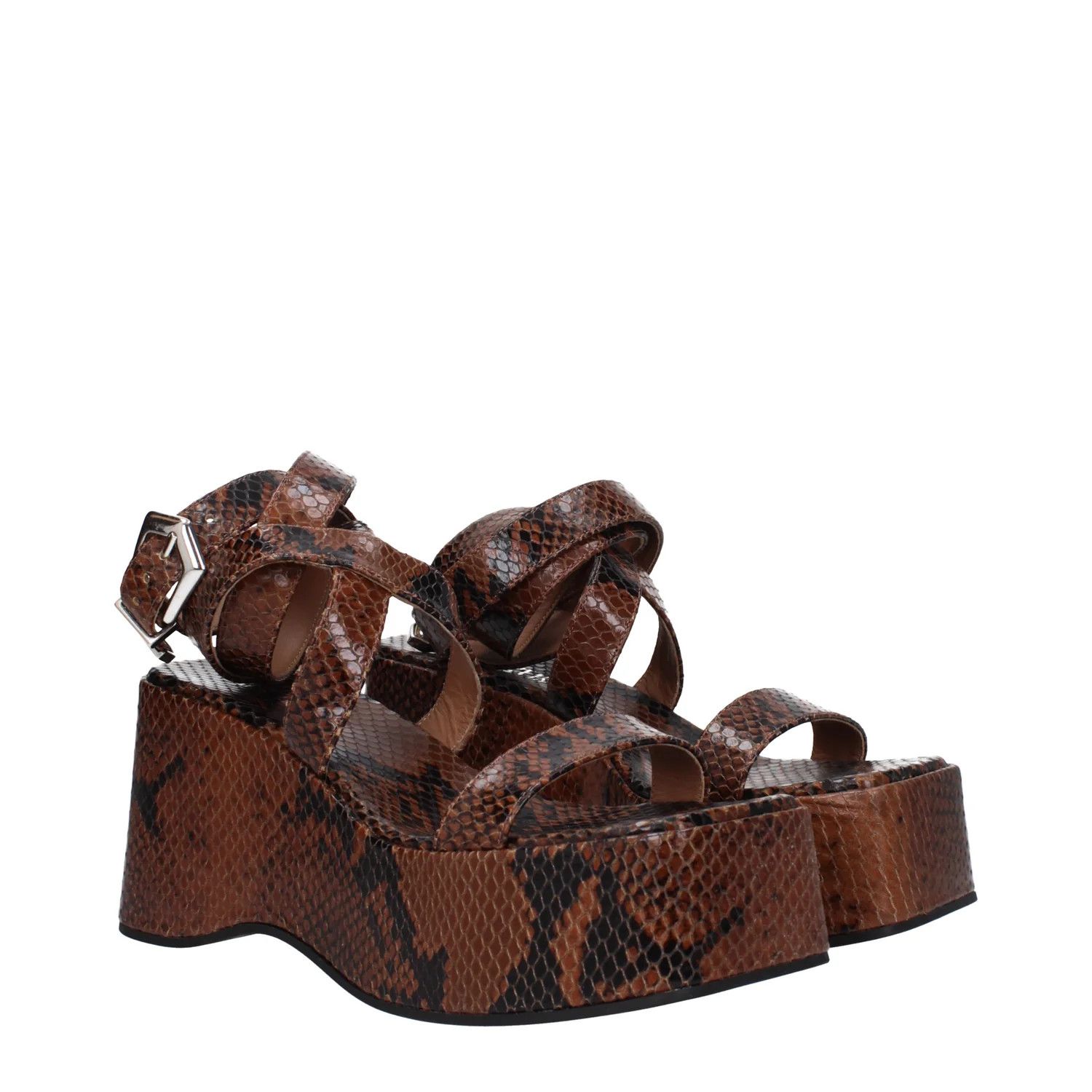 Paris Texas ob1o1e1124 Leather Wedges in Brown Size US 6.5 / IT 36.5 - 2 Thumbnail
