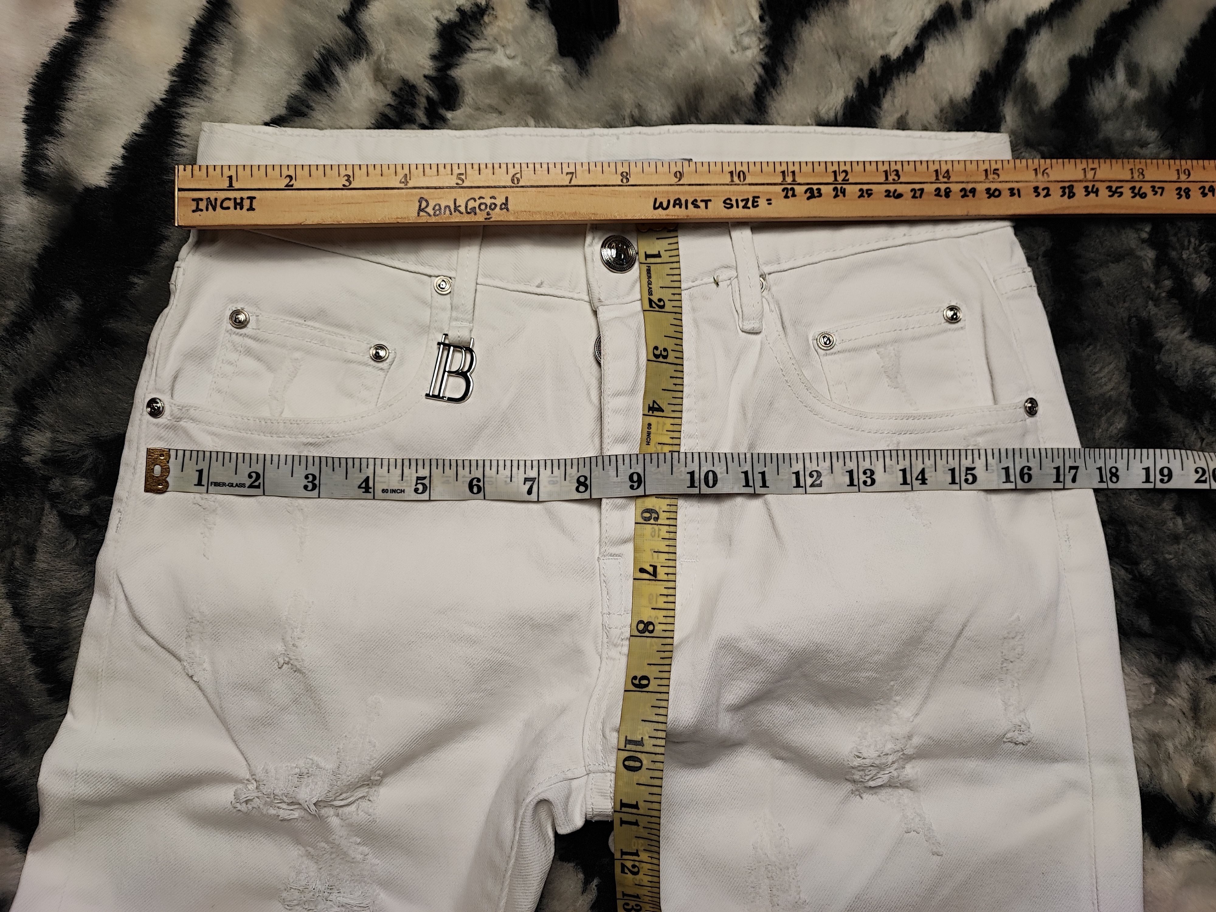 Balmain Balmain White Denim Jeans Thrashed Distressed ERD Grunge Size US 30 / EU 46 - 5 Thumbnail