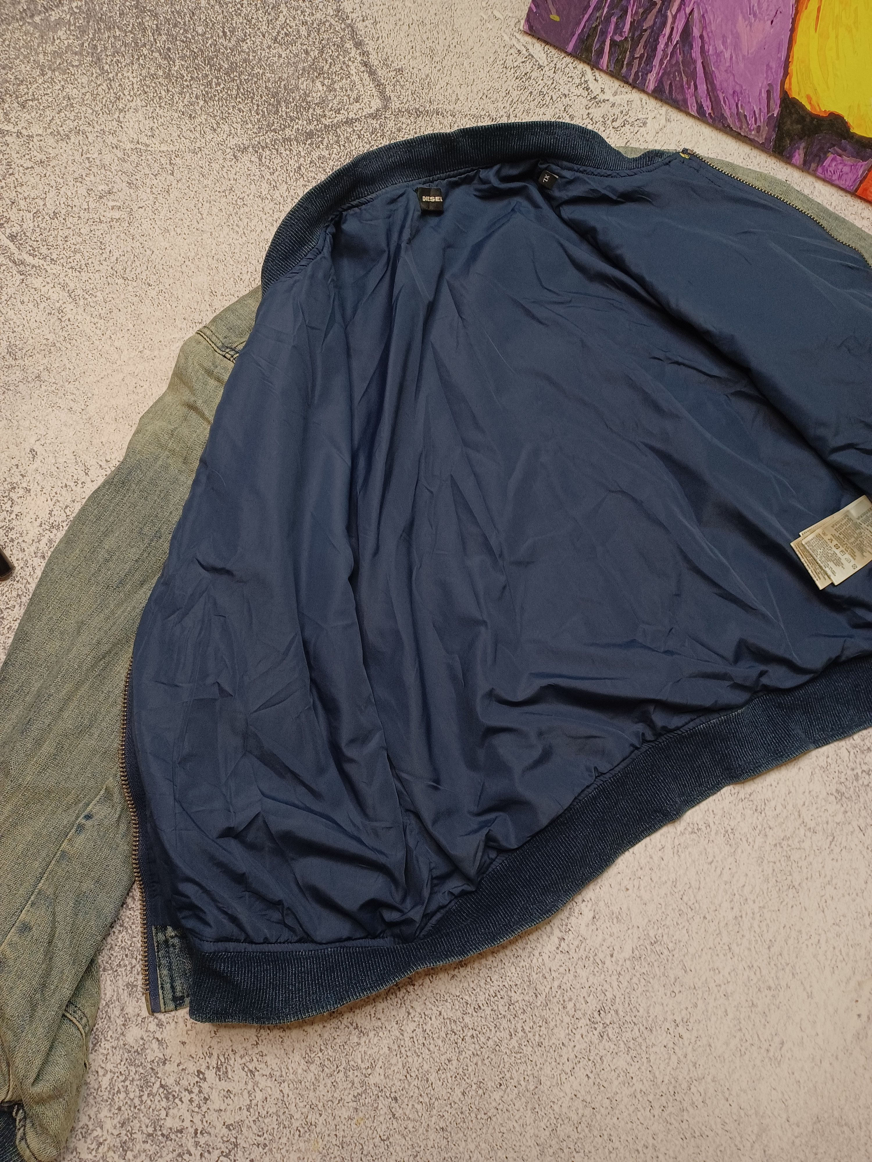 Diesel Diesel Women’s Denim Bomber Jacket Size XL / US 12-14 / IT 48-50 - 11 Thumbnail