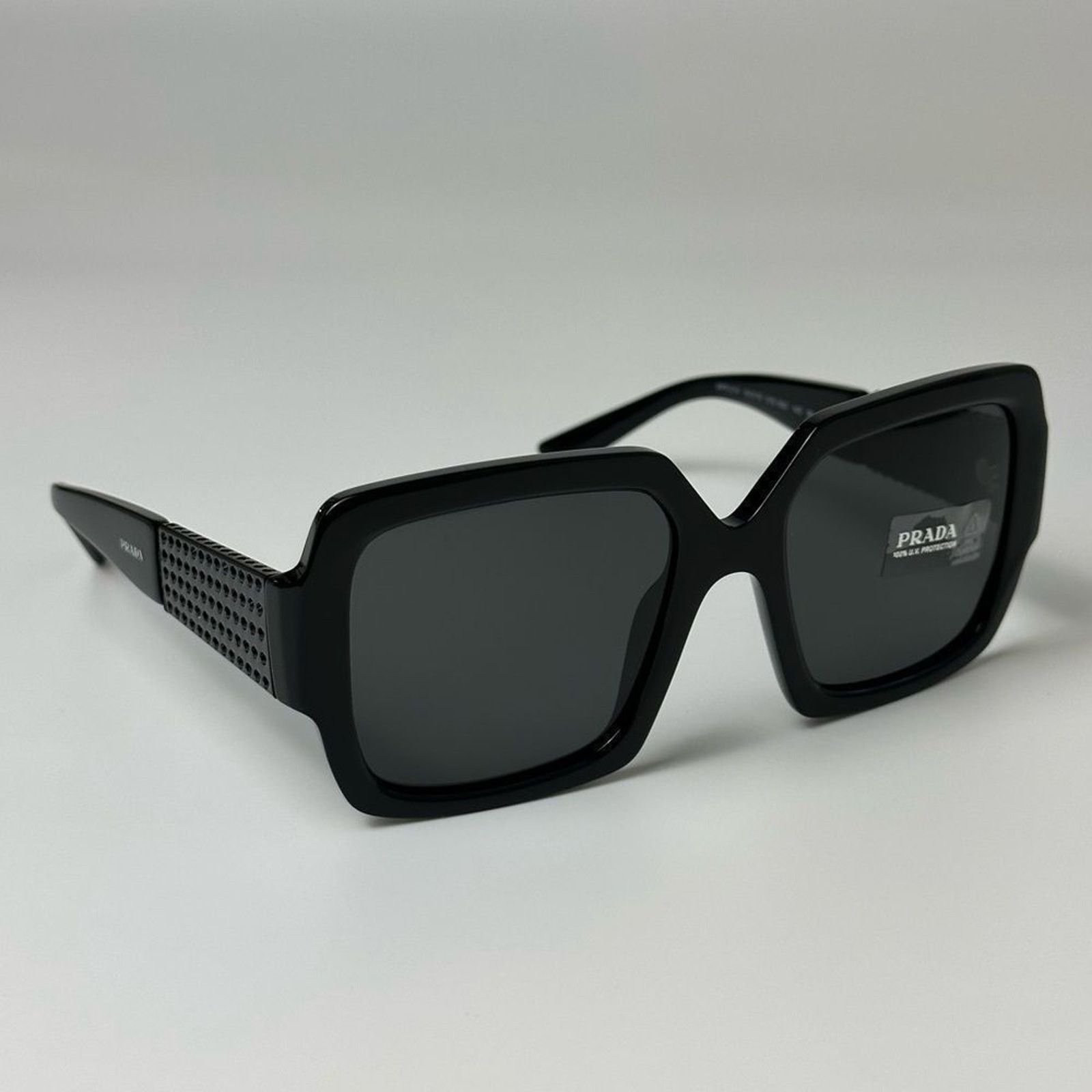 Prada NEW PRADA Sunglasses PR21XS 01E5S0 Black/Dark Grey Women Size ONE SIZE - 5 Thumbnail