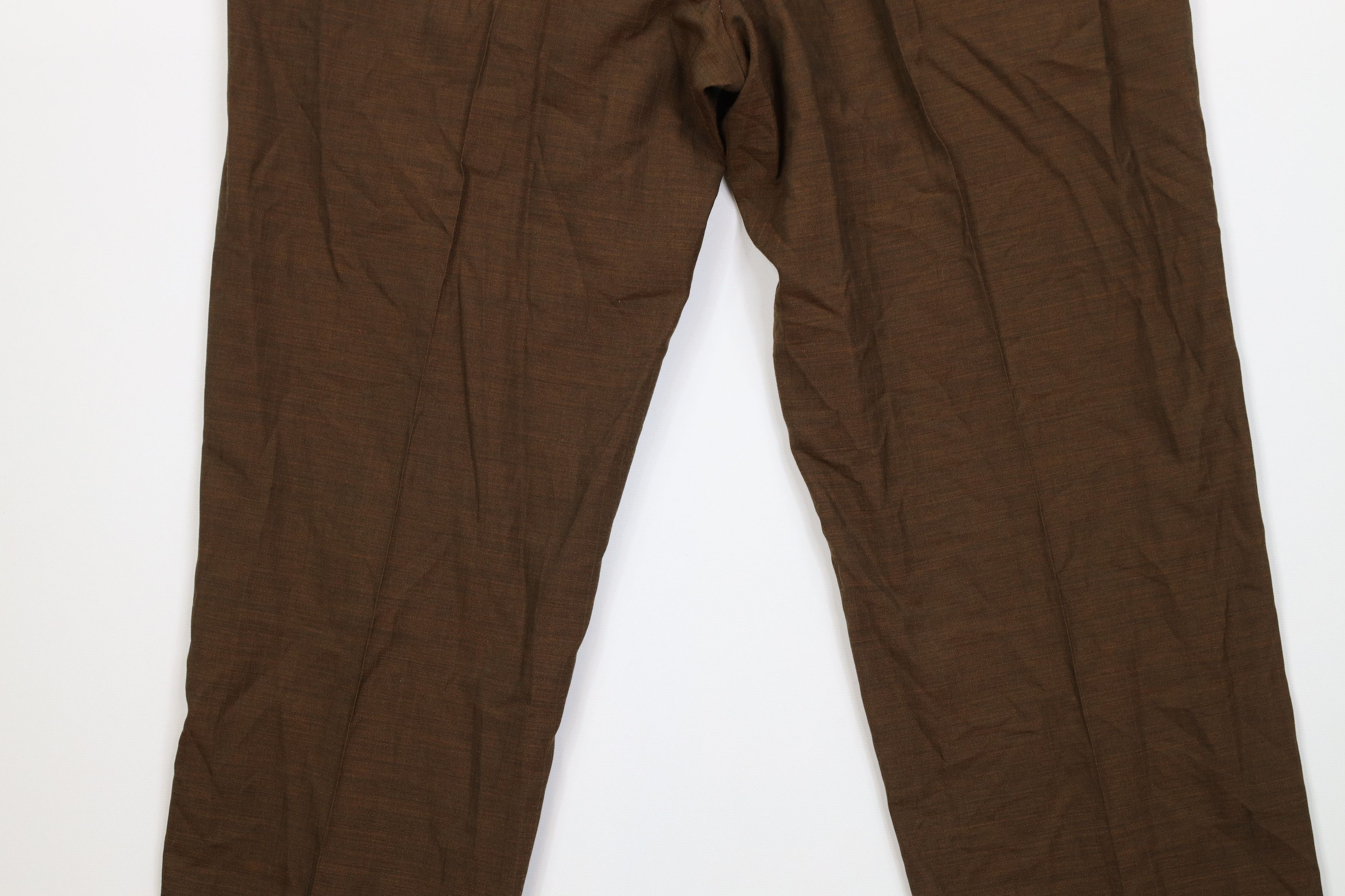Vintage Vintage 60s Streetwear Wool Knit Chino Pants Heather Brown Size US 32 / EU 48 - 10 Thumbnail