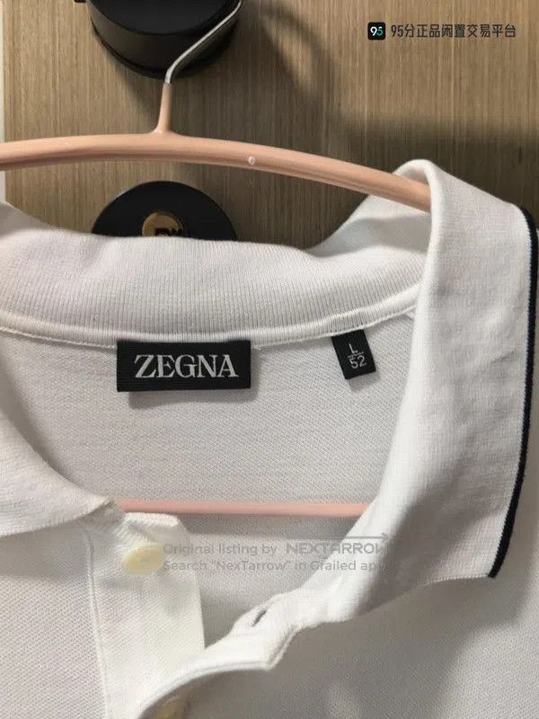Ermenegildo Zegna Zegna Letter Embroidery Polo Collar Short Sleeve Polo. Size US L / EU 52-54 / 3 - 5 Thumbnail