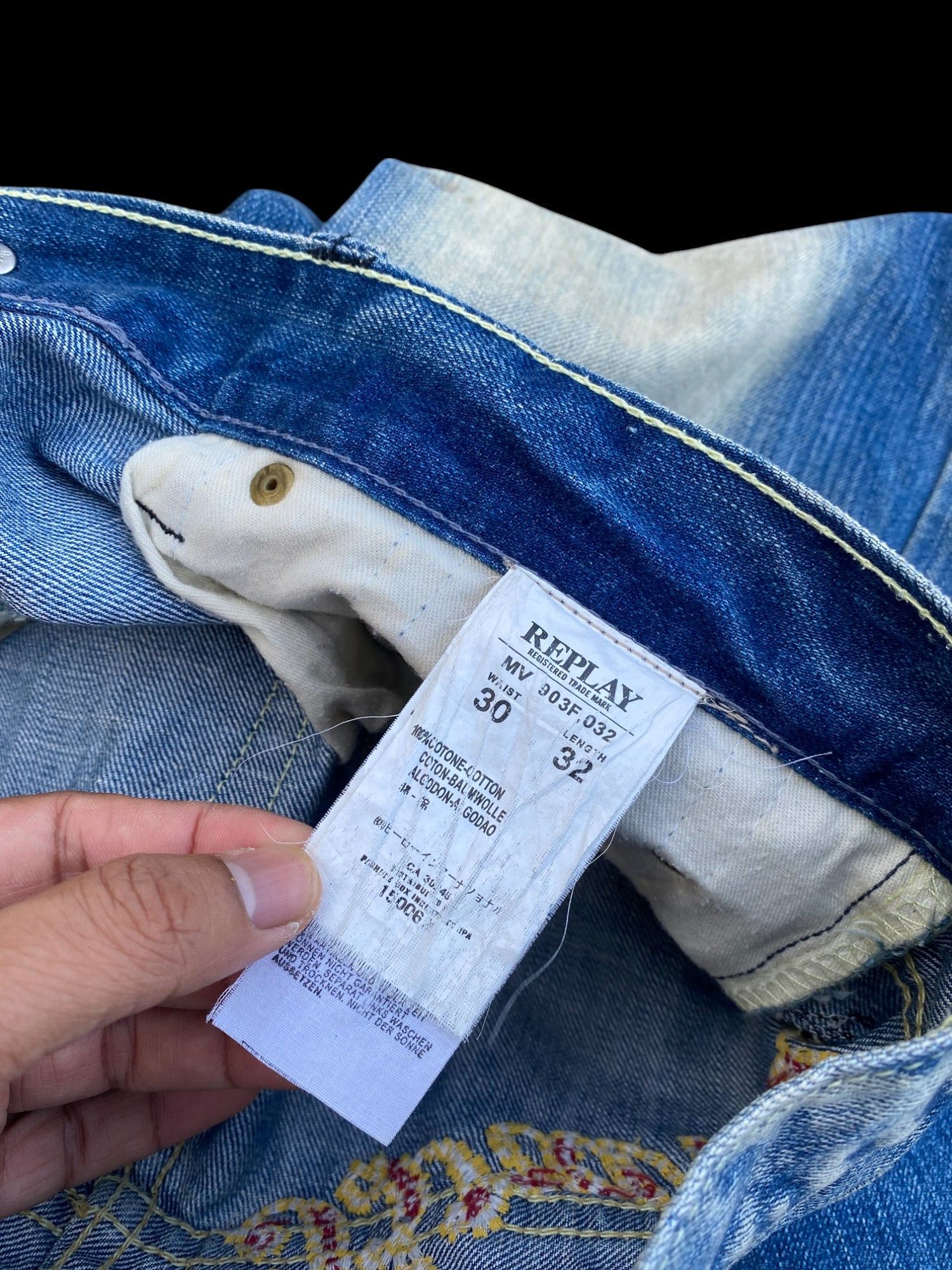 Replay (30x28)FLARED Replay faded wash dirty jean Lowrise Size US 30 / EU 46 - 11 Thumbnail