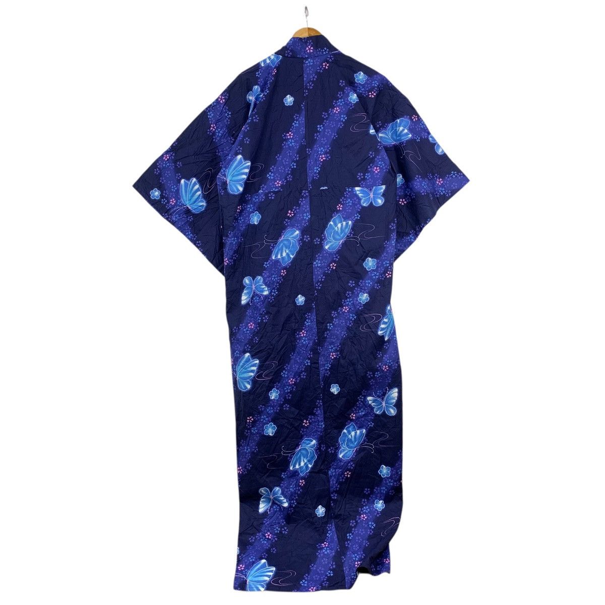 Vintage Vintage 70s KIMONO BUTTERFLY JAPAN Traditional AOP Robe Coat Size XXL / US 16-18 / IT 52-54 - 6 Thumbnail