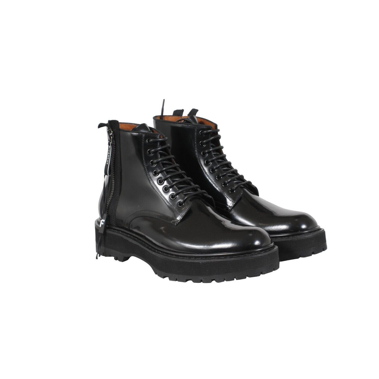 Givenchy Combat Boots Black Leather Side Zip Size US 11 / EU 44 - 11 Thumbnail