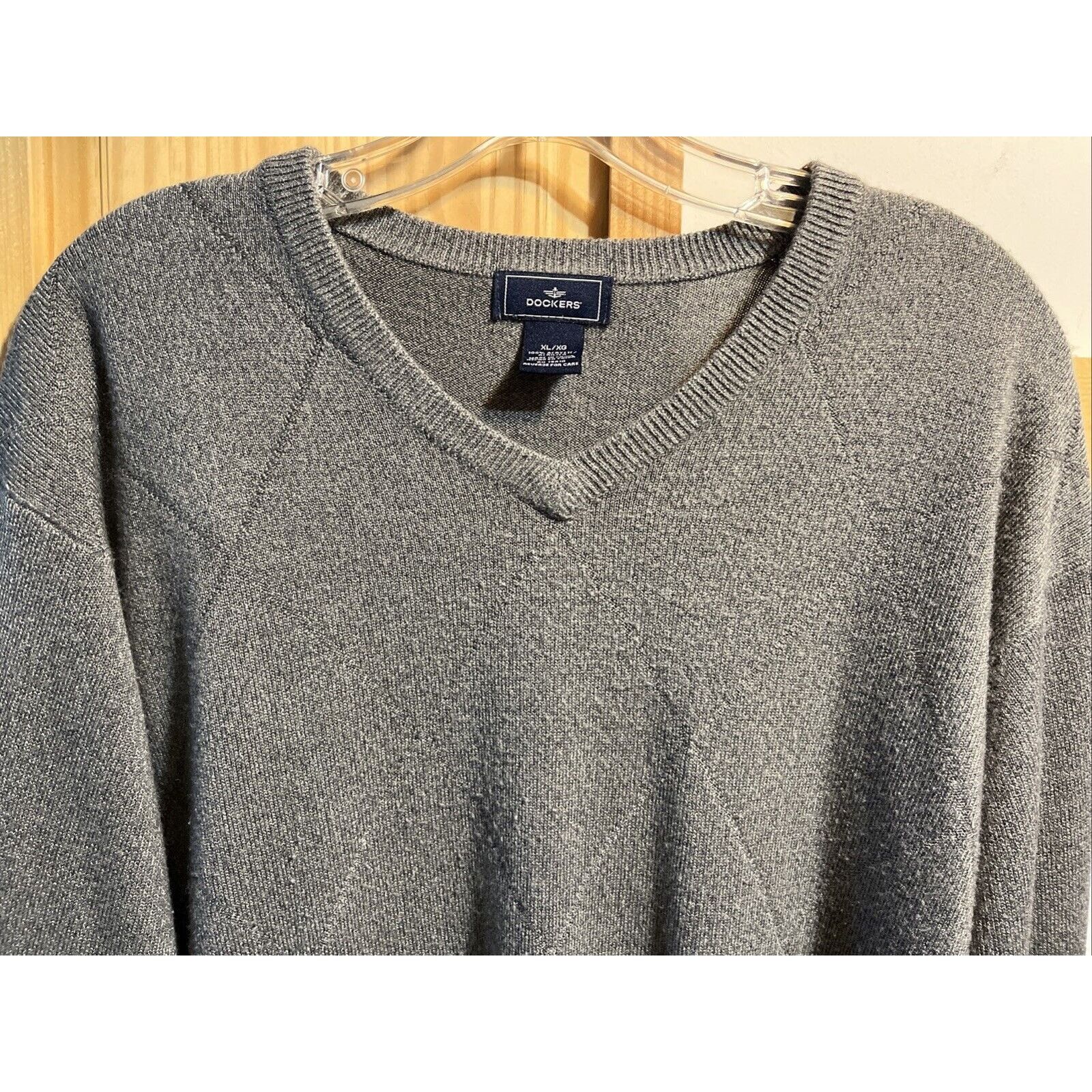 Dockers Dockers Sweater Men’s XL Grey Acrylic Pullover Long Sleeve Size US XL / EU 56 / 4 - 4 Thumbnail