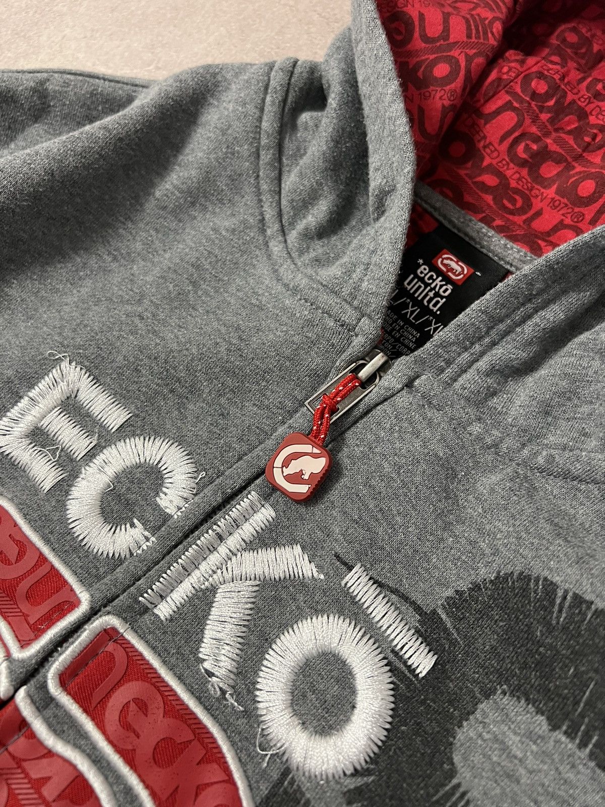 Ecko Unltd. Ecko untdl Y2k Zip Hoodie Size XL / US 12-14 / IT 48-50 - 6 Thumbnail