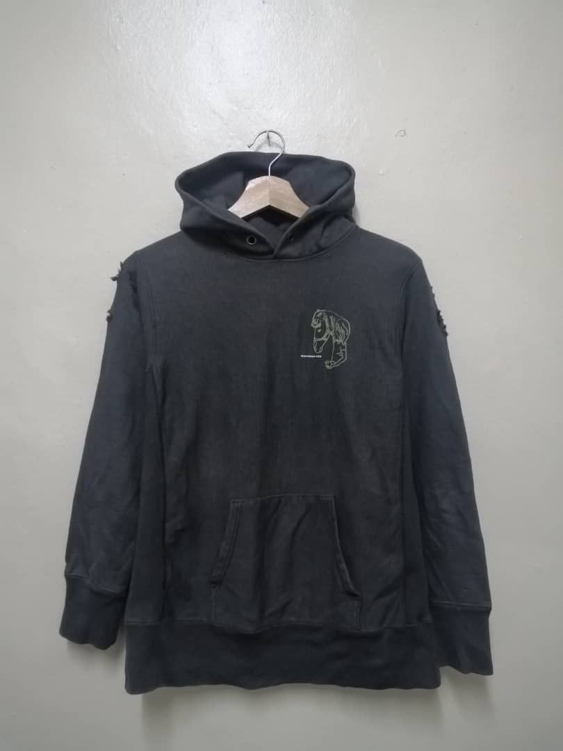 Japanese Brand × Vintage Vintage Distressed 00’s Irony Hoodie Size US M / EU 48-50 / 2 - 1 Thumbnail