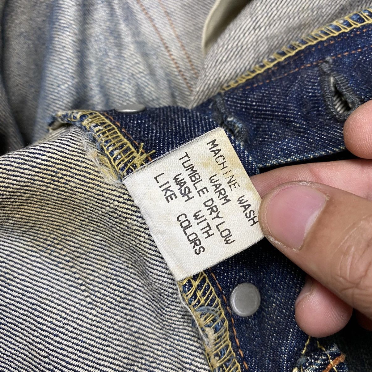Full Count & Co. Fullcount & Co. Lot 1101 Faded Distress Denim Selvedge Pants Size US 33 - 15 Thumbnail