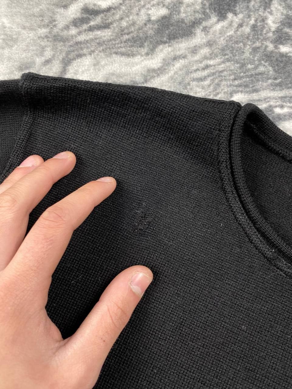 Prada Prada Red Tab Wool Knit Sweater Men Size 54 Black Size US XL / EU 56 / 4 - 4 Thumbnail