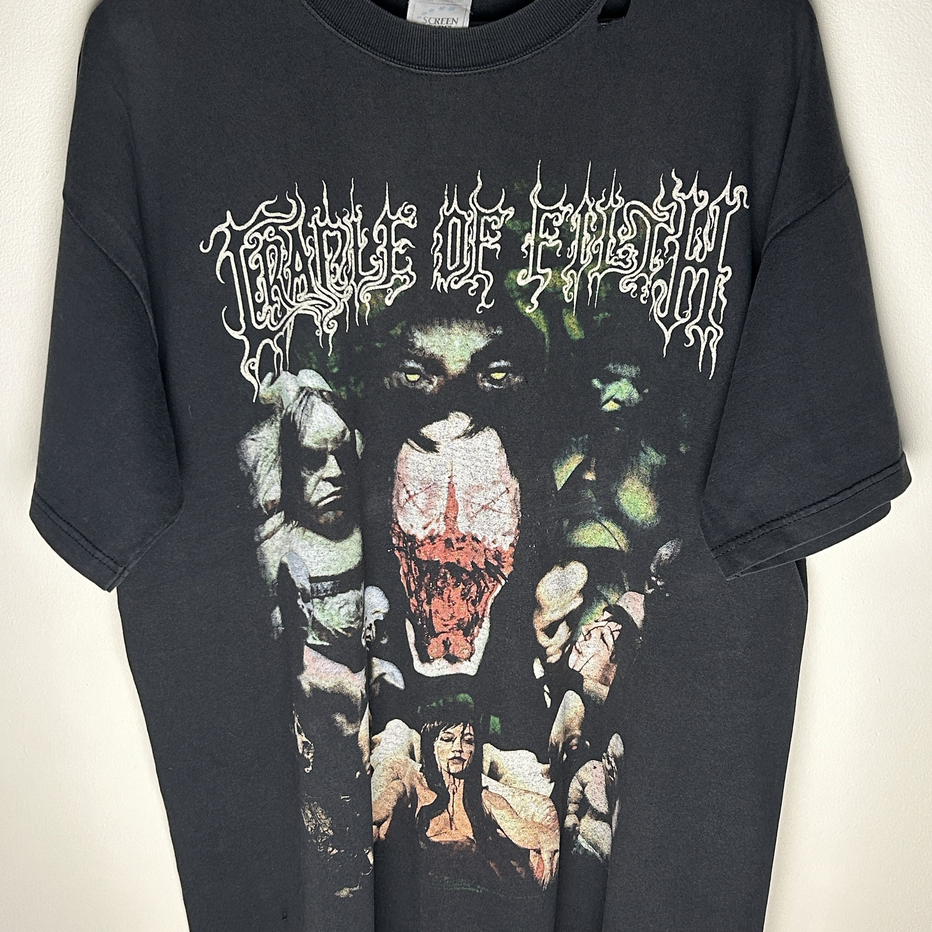 Band Tees Vintage Cradle Of Filth Canvas 90’s Band T-shirt Size US XL / EU 56 / 4 - 3 Thumbnail