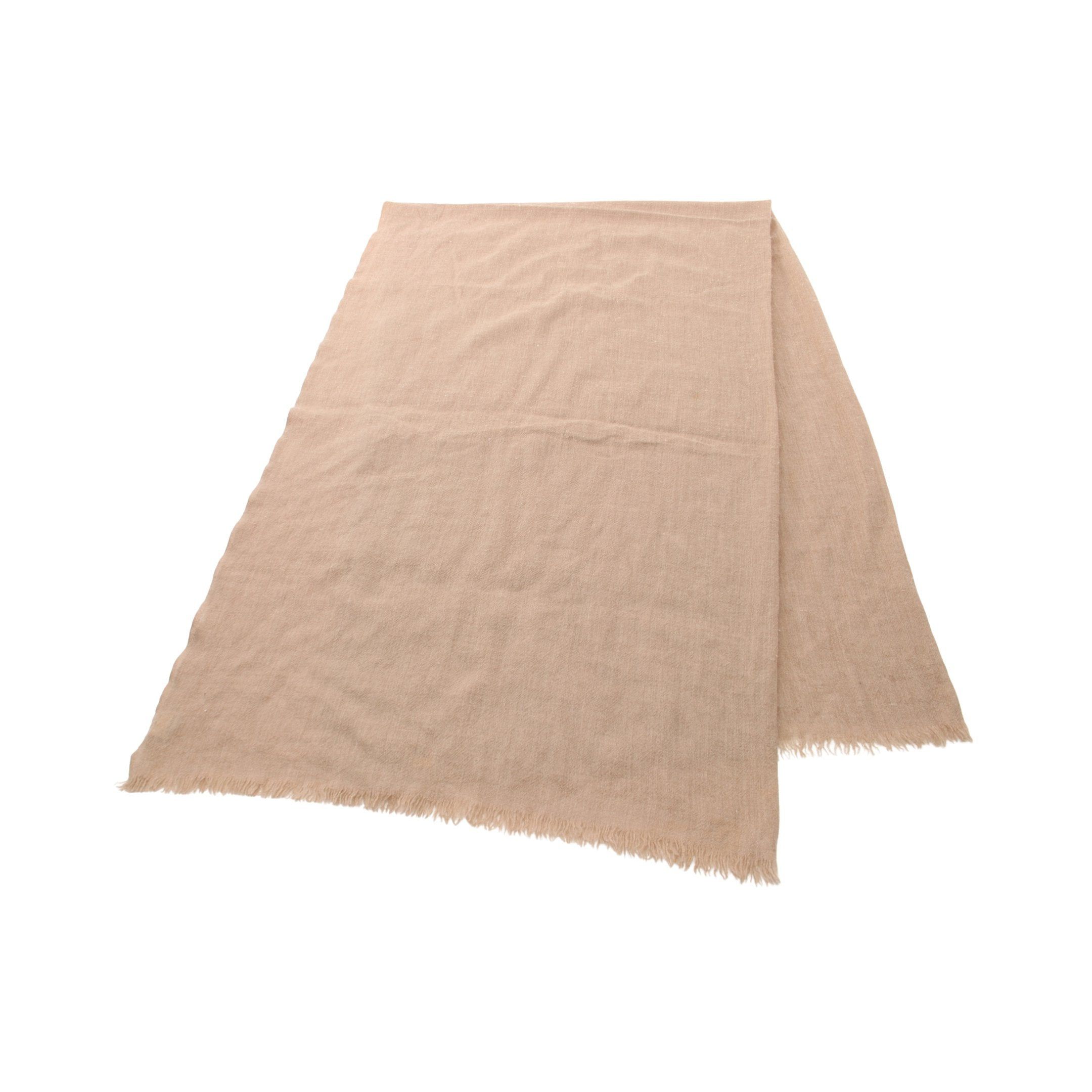 Hermes Hermes Stall Shawl Cashmere Beige Size ONE SIZE - 1 Thumbnail
