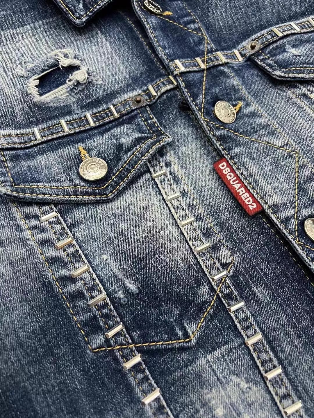 Dsquared2 Dsquared2 DAN JEAN Slim Denim Jkt Metal Rips 46-52 Size US S / EU 44-46 / 1 - 3 Thumbnail