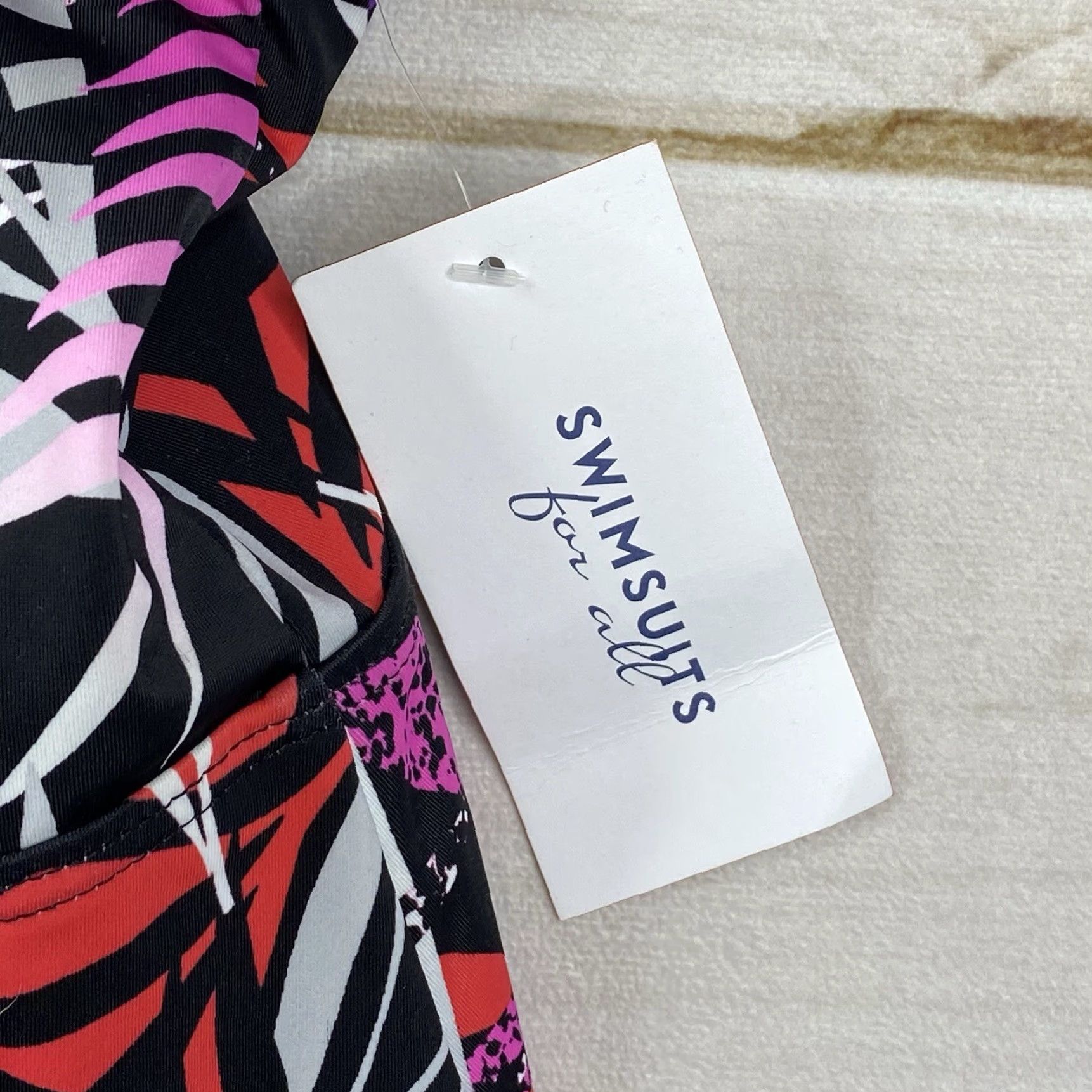 Vintage VINTAGE SwimsuitsForAll Women Swimsuit 34 Pink Palm Leaves Floral Swimsuit Dress NWT Plus Size Beach Womens Size XXS / US 00 / IT 34 - 3 Thumbnail