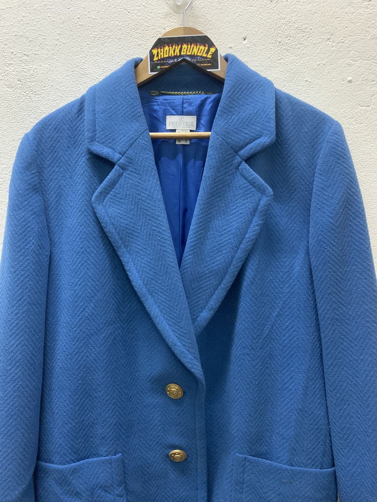 Designer × Japanese Brand Prestige Coat Wool Jacket Size L / US 10 / IT 46 - 3 Thumbnail
