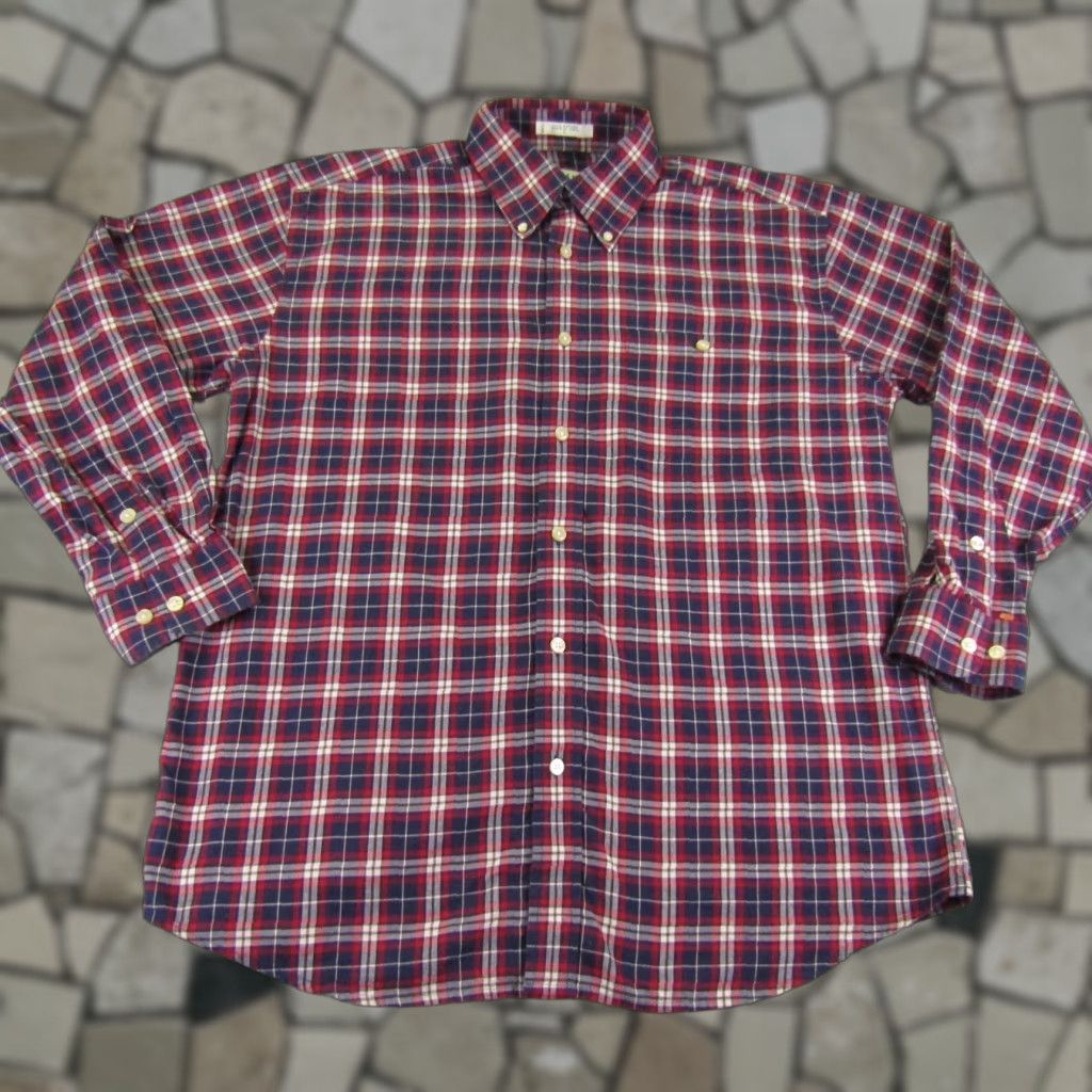 Orvis Orvis Shirt Mens Large Red White Blue Plaid Twill Button Front Fishing Caping Size US L / EU 52-54 / 3 - 1 Thumbnail