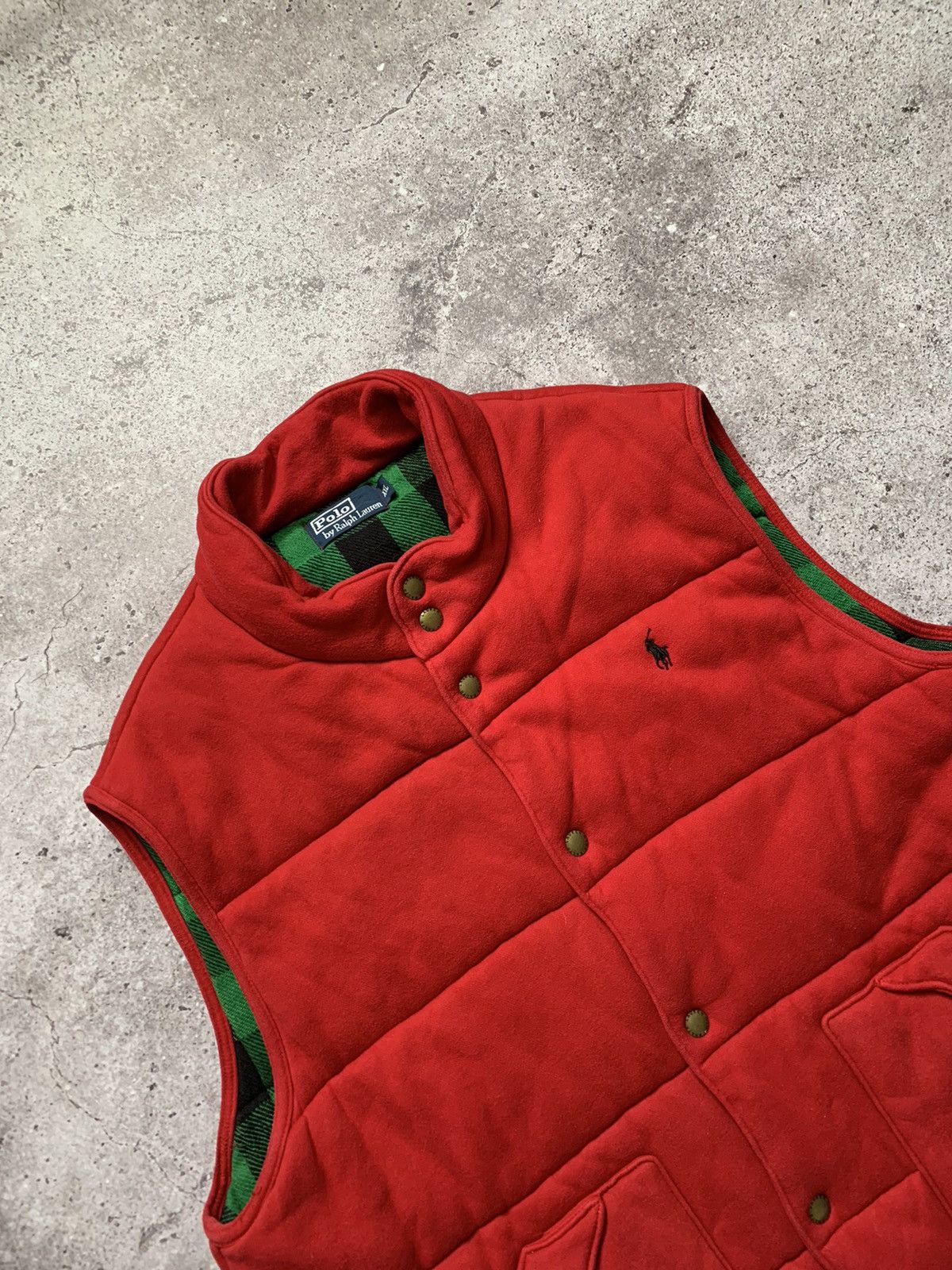 Polo Ralph Lauren Polo Ralph Lauren Padded Flannel Vest Size US XXL / EU 58 / 5 - 3 Thumbnail
