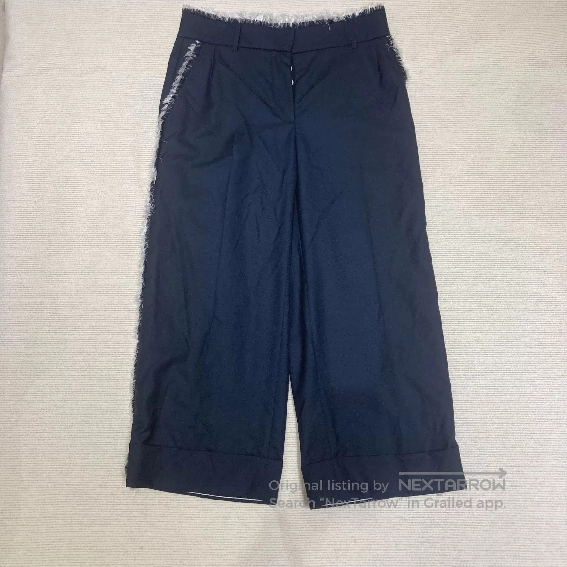 Thom Browne thom browne deep blue fringe straight pants. Size US 44 / EU 60 - 1 Thumbnail