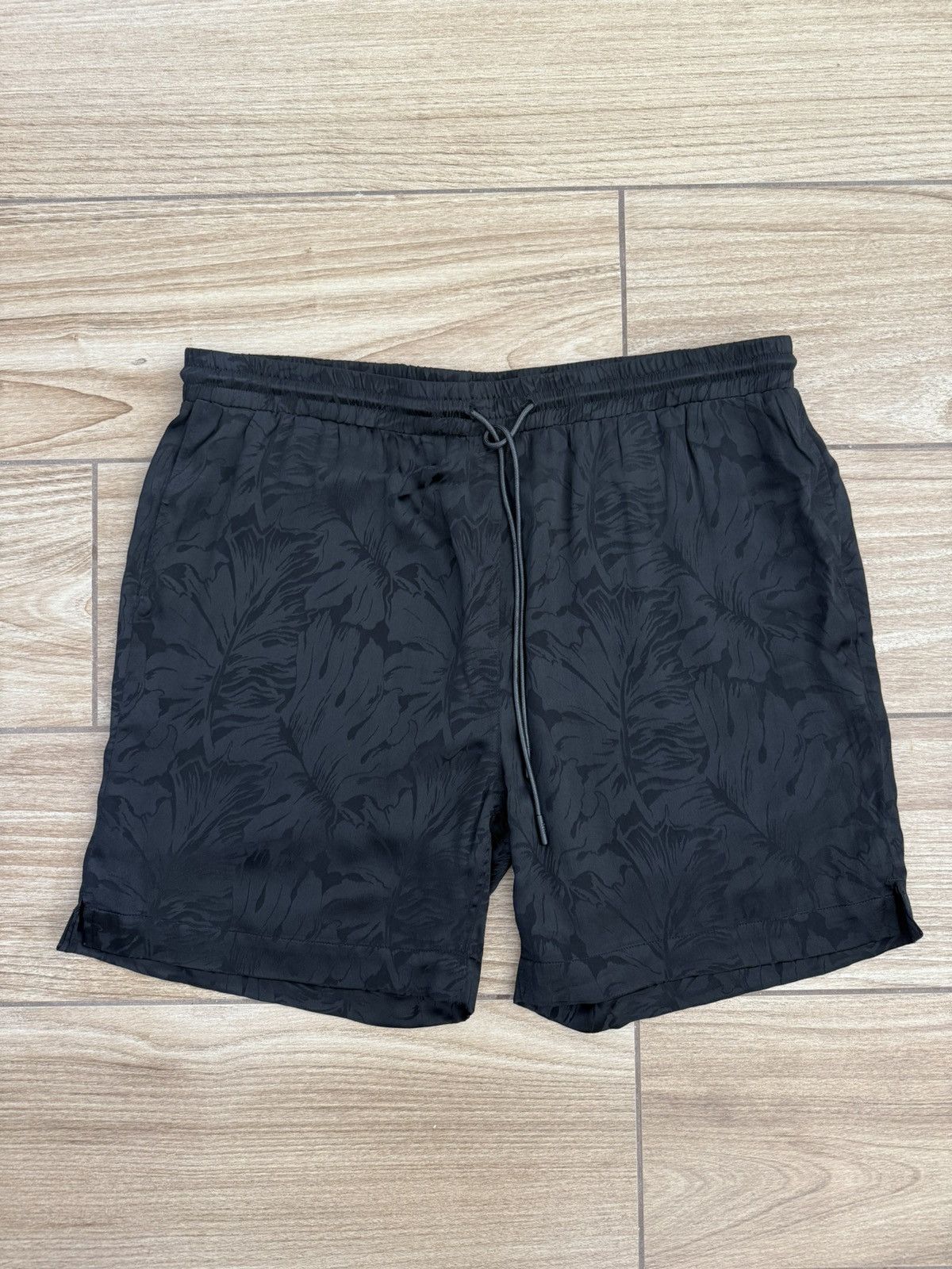 RTA Silk Blend Tropical Lounge Shorts