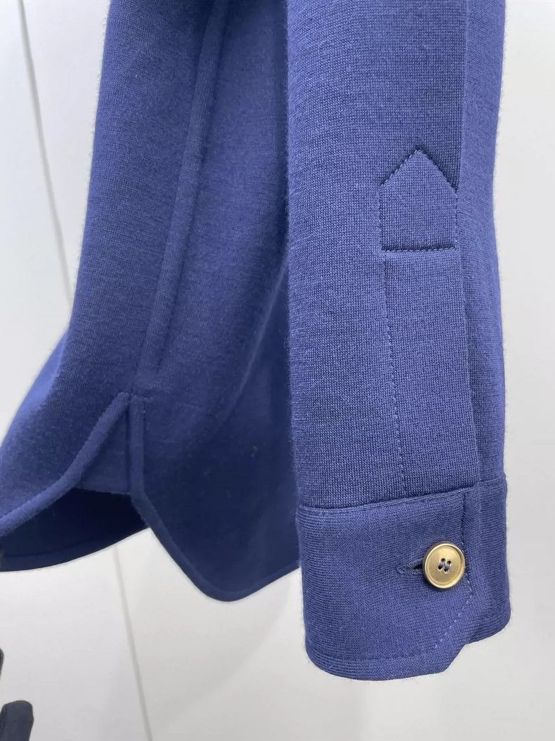 Yves Saint Laurent YSL Saint Laurent Blue Embroidered Jacket- Size S / US 4 / IT 40 - 4 Thumbnail