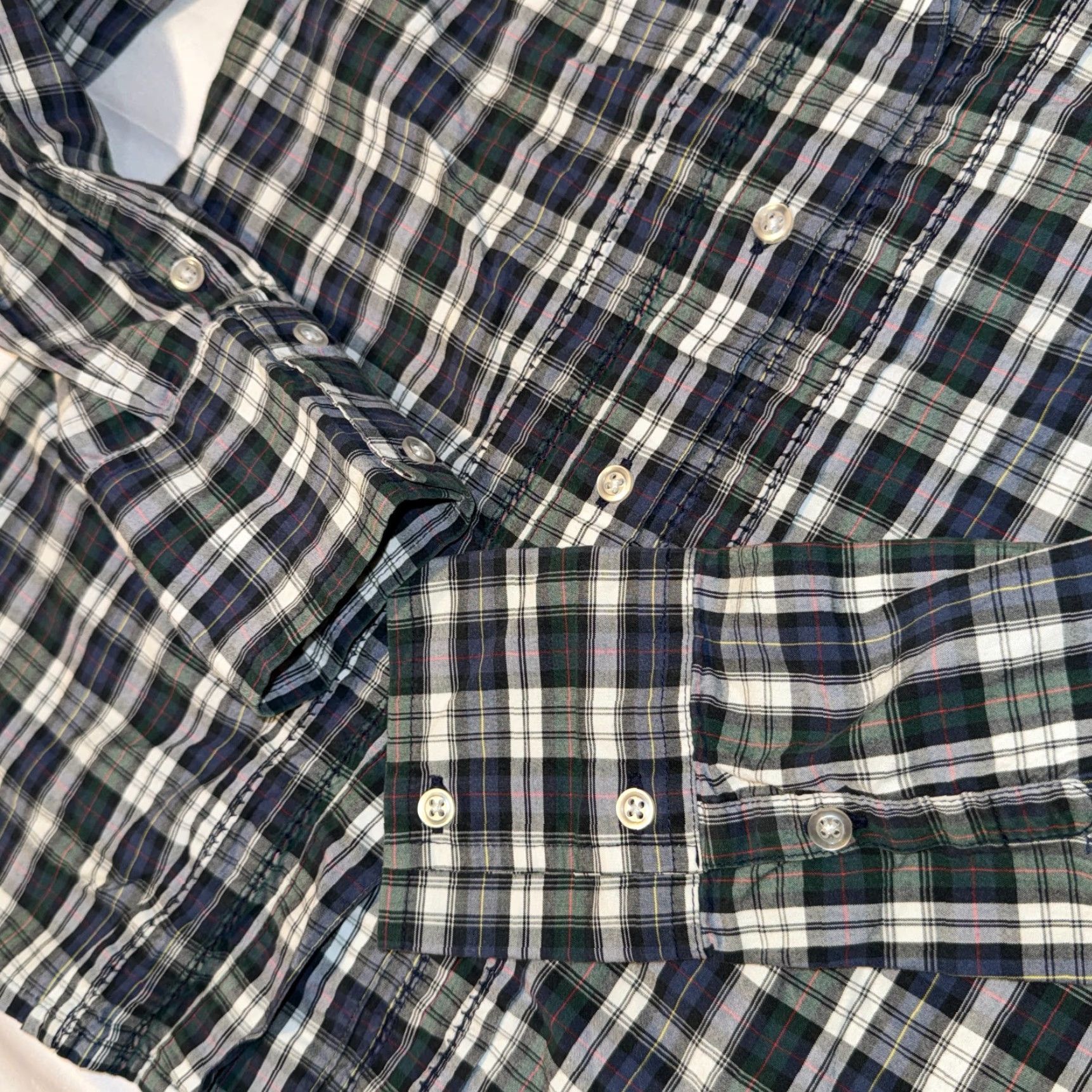 American Eagle Outfitters American Eagle Outfitters Shirt Forest Green Plaid Button-Up Adult XS Womens Size XS / US 0-2 / IT 36-38 - 3 Thumbnail