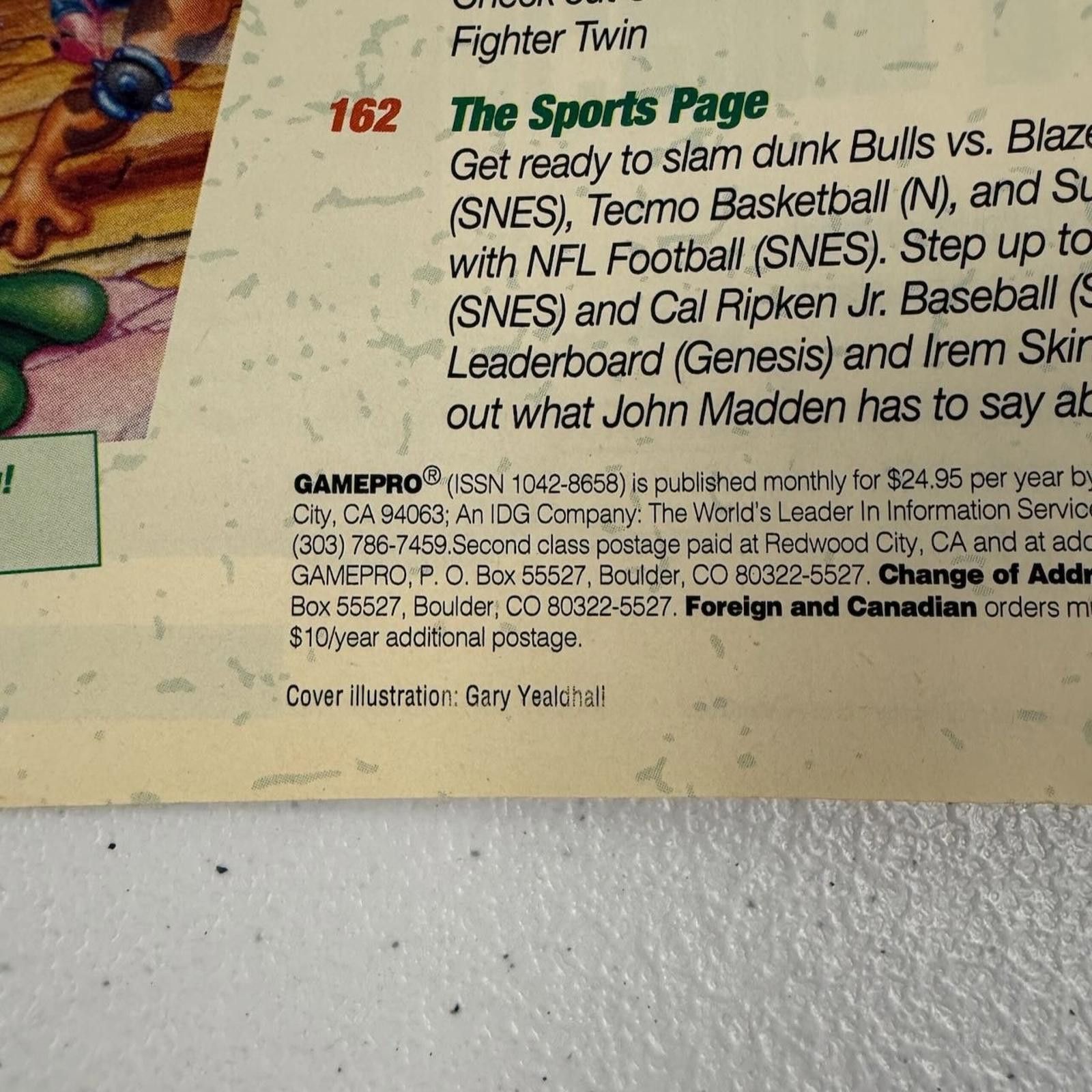 Designer Vtg 1993 GamePro Magazine Battletoads Cover Street Fighter Size ONE SIZE - 5 Thumbnail
