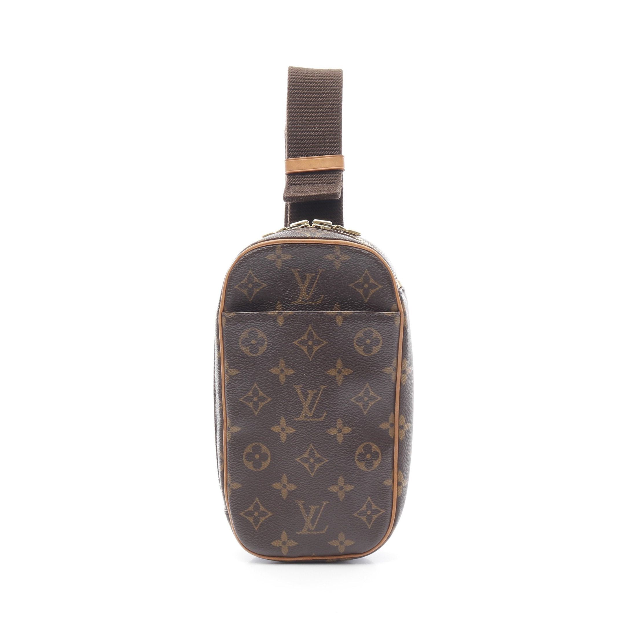 Louis Vuitton Louis Vuitton Pochette Ganju Monogram Body Bag Leather Brown Size ONE SIZE - 1 Thumbnail