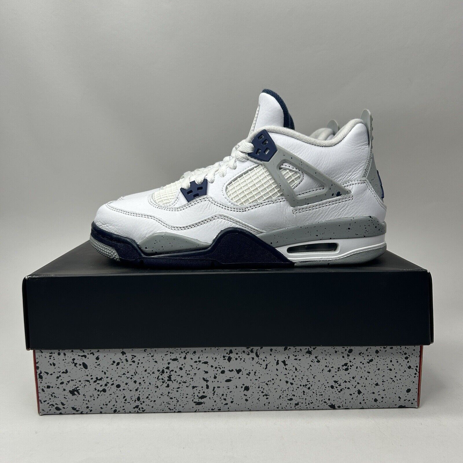 Jordan Brand Nike Air Jordan 4 Retro GS “Midnight Navy” 2023 Size US 8.5 / IT 38.5 - 6 Thumbnail