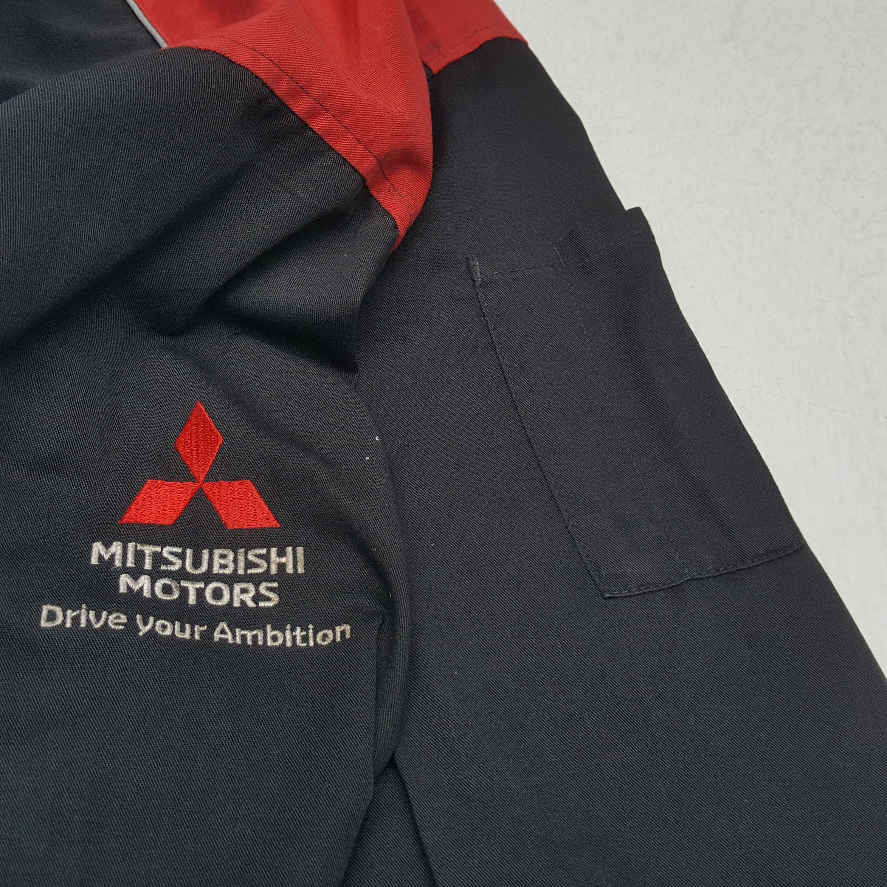 Japanese Brand × Vintage MITSUBISHI MOTOR Racing Workwear Style Coverall Jacket Size US XL / EU 56 / 4 - 11 Thumbnail