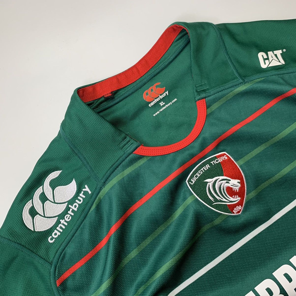 Canterbury of New Zealand Men’s Canterbury Leicester Tigers Jersey Rugby Shirt Size US XL / EU 56 / 4 - 4 Thumbnail