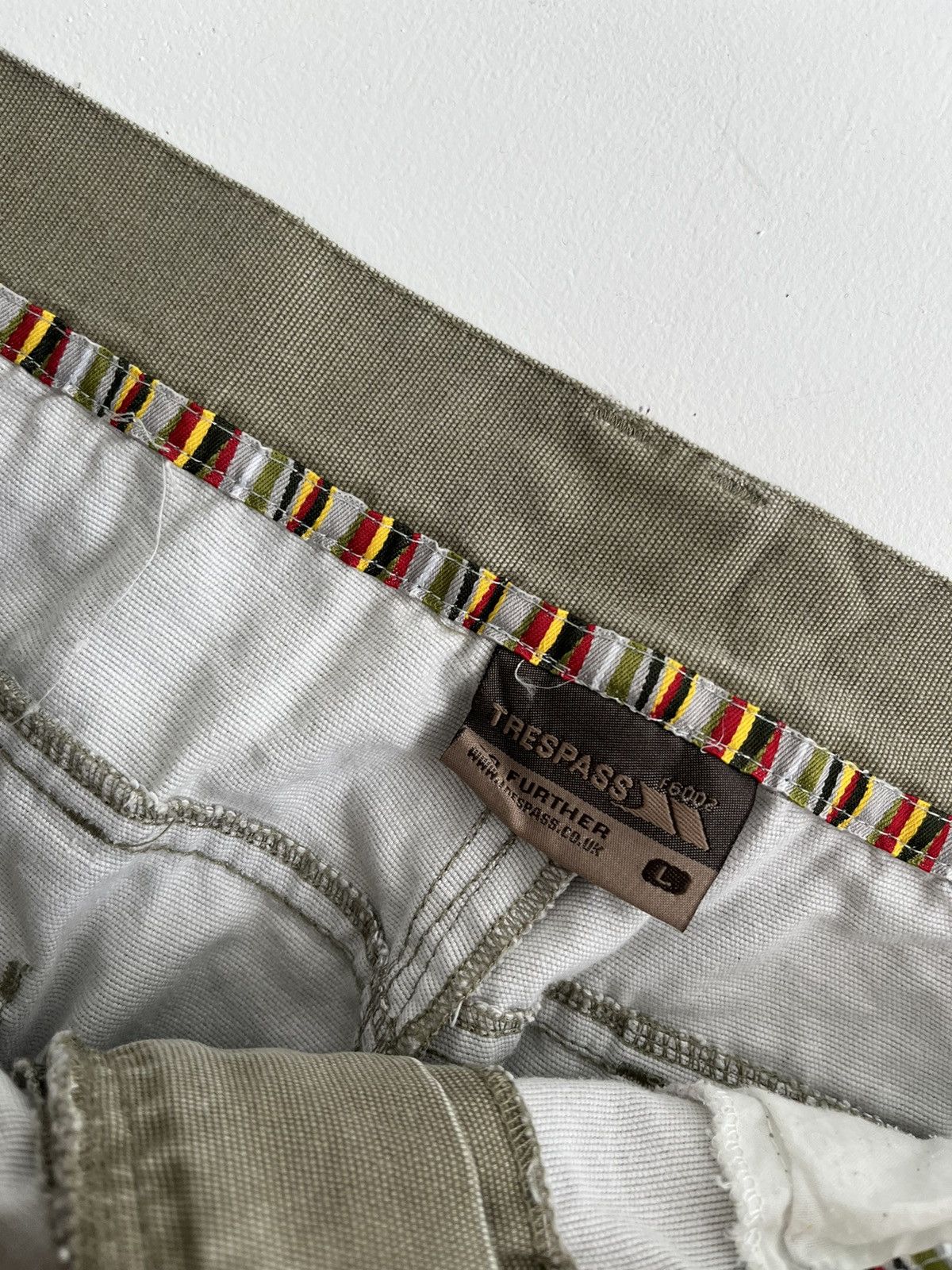 20471120 Vintage Japanese wide cargo cropped pants trousers Y2K Size US 32 / EU 48 - 3 Thumbnail