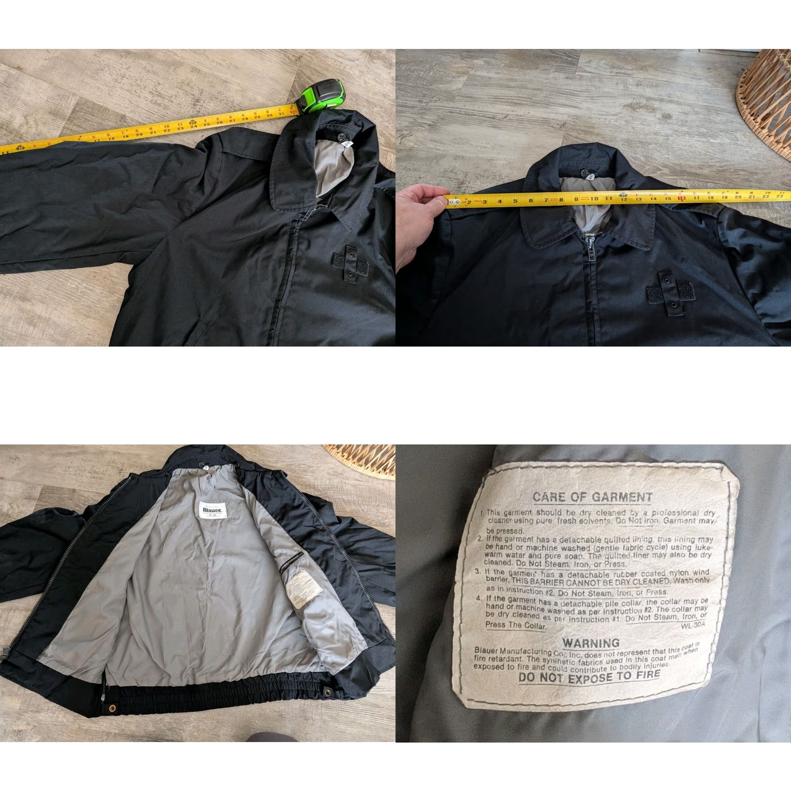 Vintage VINTAGE Blauer Bomber Jacket Men’s 44L Black Full Zip Polyester Police Security 90s Size US S / EU 44-46 / 1 - 9 Thumbnail