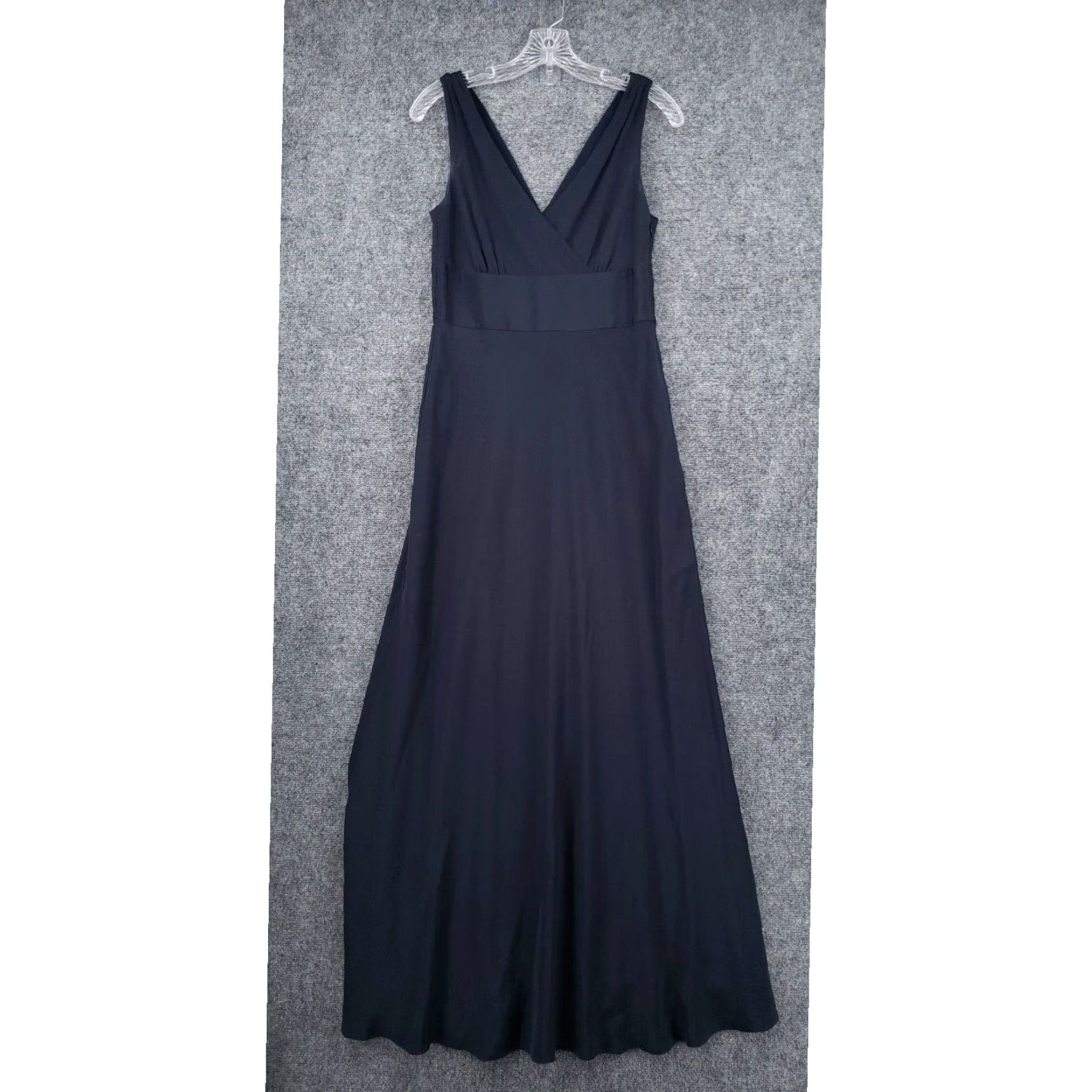 J.Crew Sophia Bridal Blue Silk Maxi V Neck Long Evening Wedding Dress for  Women Size 6 by J Crew | Grailed