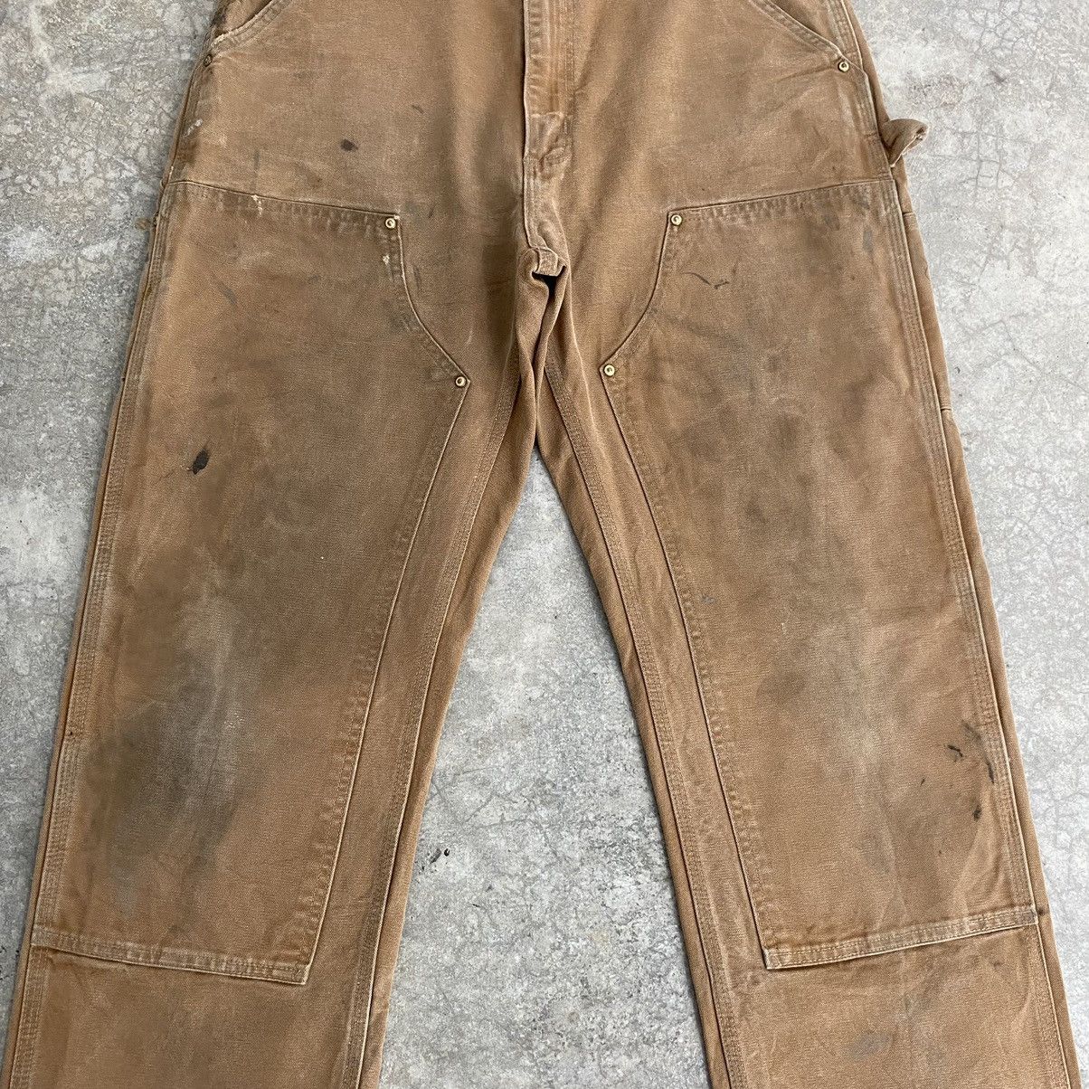 Carhartt Vintage Carhartt Double Knee Tan Dirty Carpenter Pants Size US 33 - 4 Thumbnail