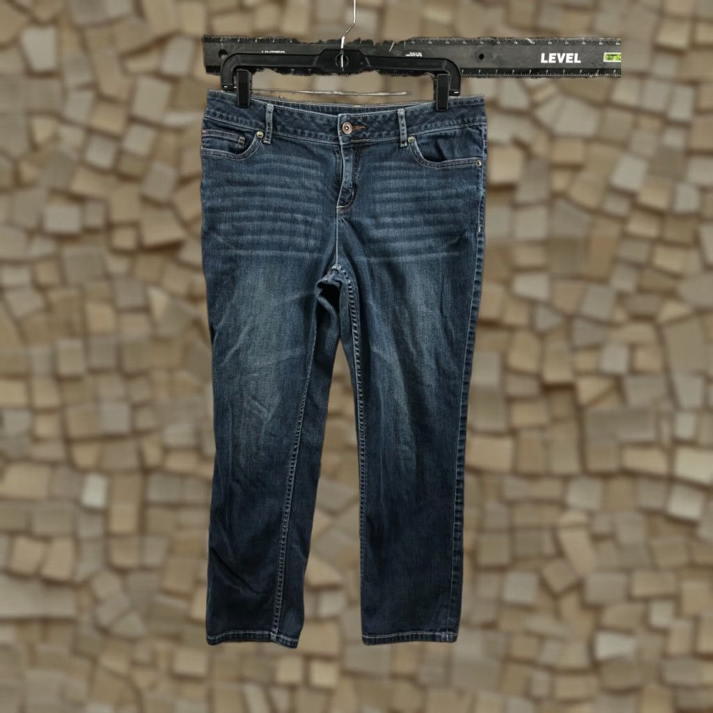 Vera Wang Vera Wang Simply Vera Wang Jeans Size 10 Womens Regular Straight Medium Blue Wash 5-Pocket Size 32" / US 10 / IT 46 - 1 Thumbnail