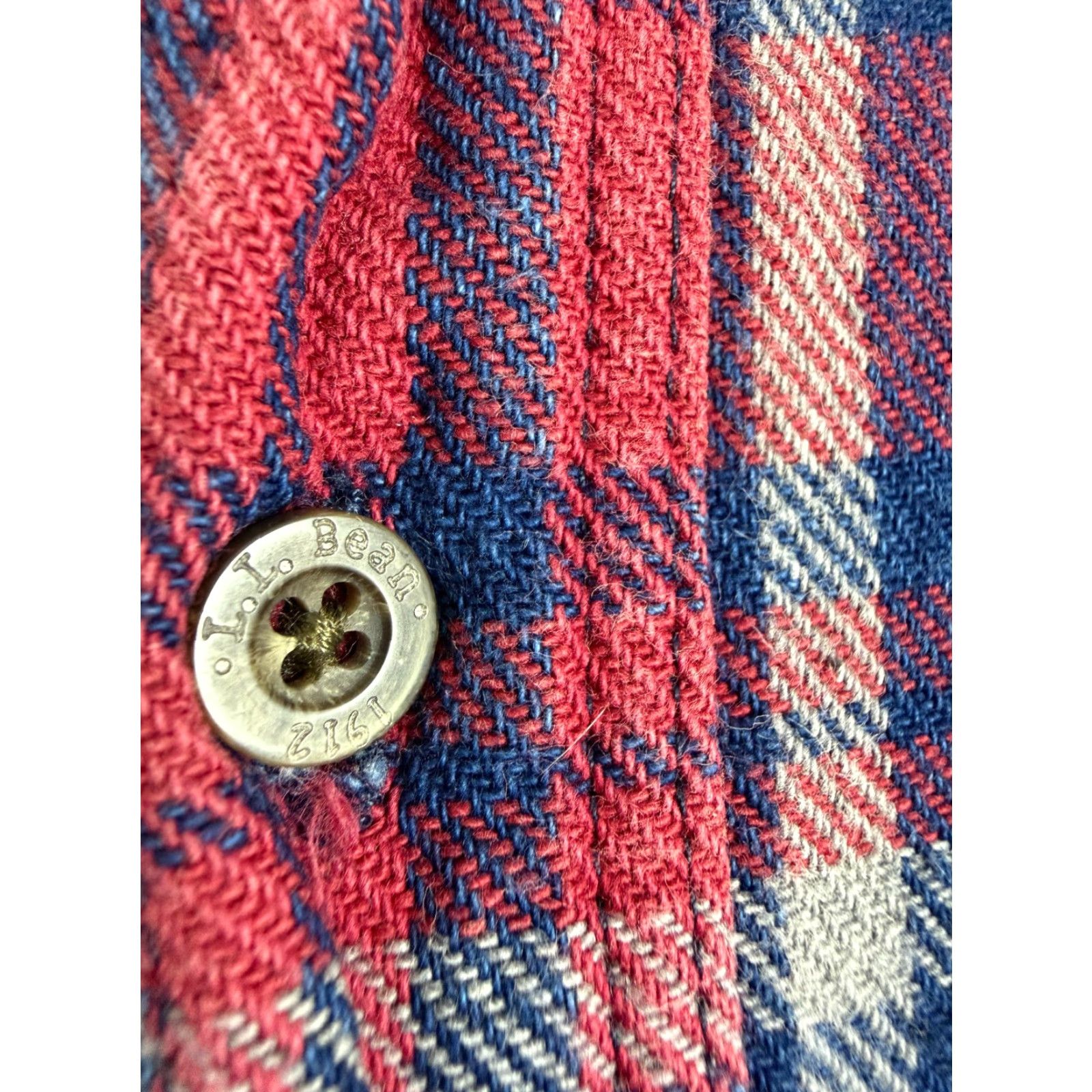 Vintage VINTAGE LL Bean Shirt XXL Indigo Plaid Heavyweight Cotton 90s Button-Up Men's 2XL Grunge Outdoor Casual Workwear Size US XXL / EU 58 / 5 - 6 Thumbnail