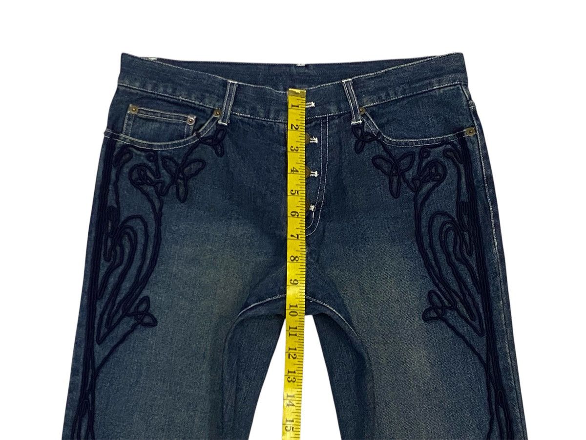 Tornado Mart 💃Tornado Mart Embroidery Tribal Denim Flare Jeans Size 30" / US 8 / IT 44 - 16 Thumbnail