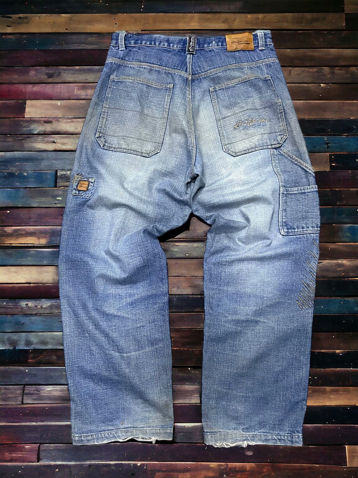 KnoBetta Massive Baggy Distressed Y2K Rap Jeans