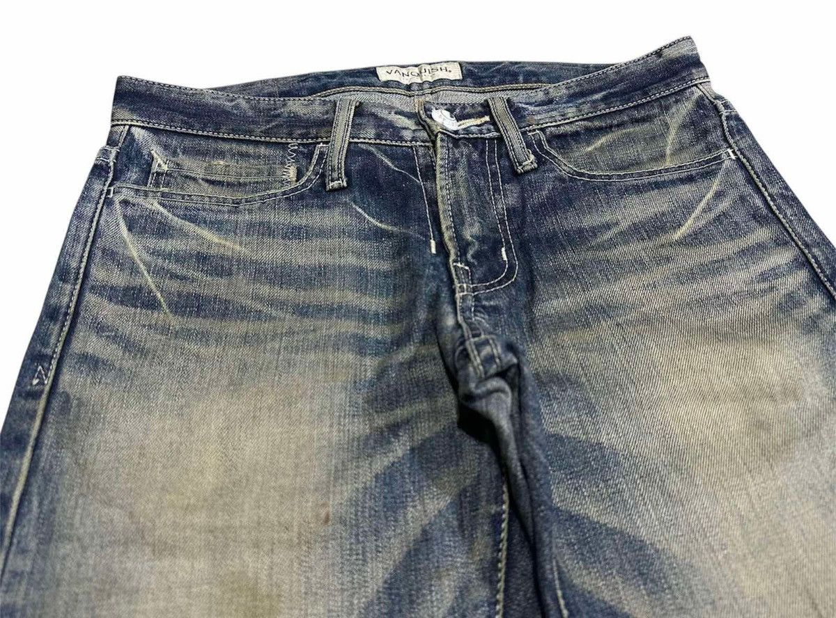 If Six Was Nine × Japanese Brand × Vanquish 🔥Archived Vanquish Mud Wash Flared Denim 2011 Size US 32 / EU 48 - 4 Thumbnail