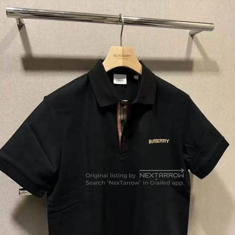 Burberry Burberry Black Logo Short Sleeve Polo Shirt. Size US XL / EU 56 / 4 - 2 Thumbnail
